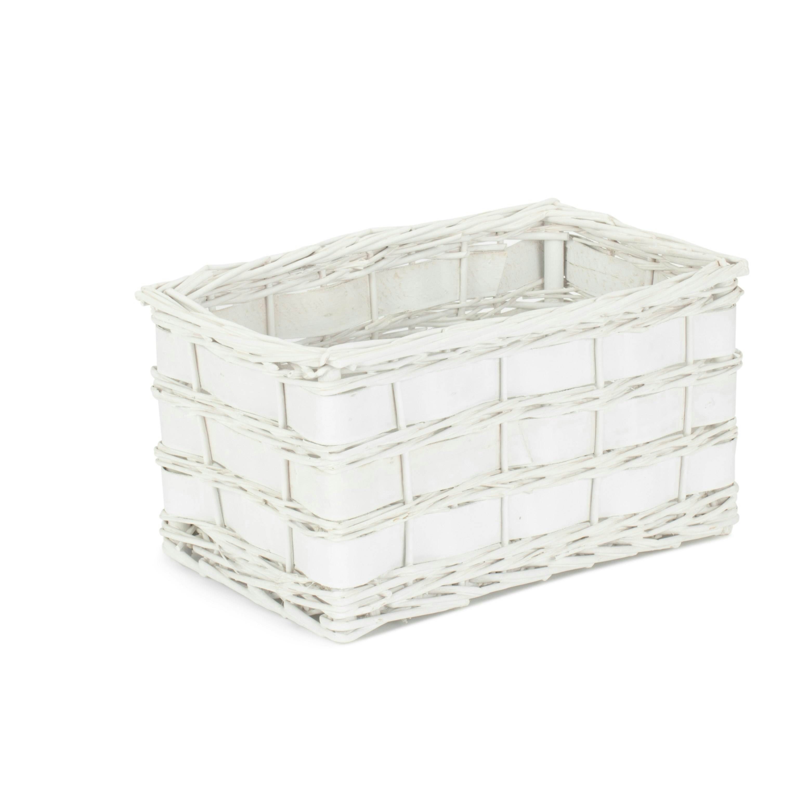 Red Hamper Red/White Hamper Unlined Scandi Storage Basket - Small