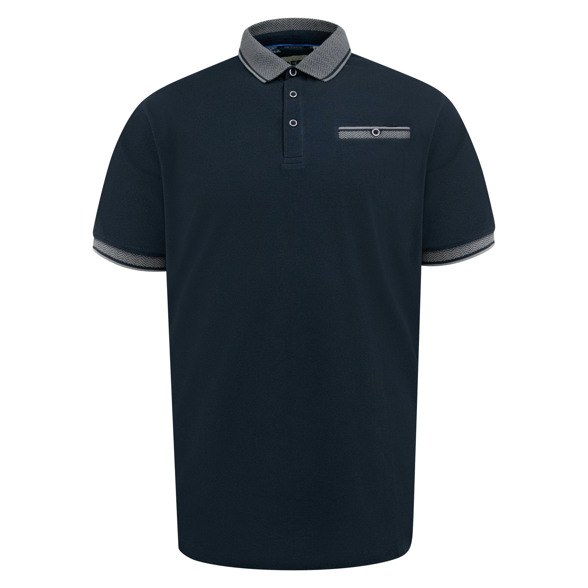 Duke Men's D555 Ilkeston Pique Pocket Polo Shirt - Navy - Navy - S - 100% Cotton