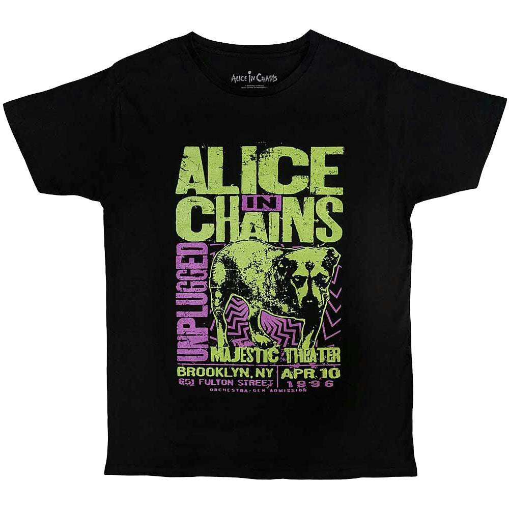 Paradiso Clothing Unisex Black Paradiso Alice In Chains Unplugged Dog T Shirt - M