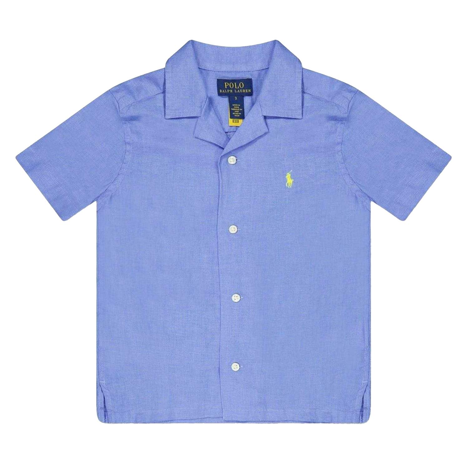Ralph Lauren Boys Regular Short-Sleeved Polo Shirt - Harbor Mist/Island Paradise - 6 Years - Harbor Mist/Island Paradise - 100% Mixed