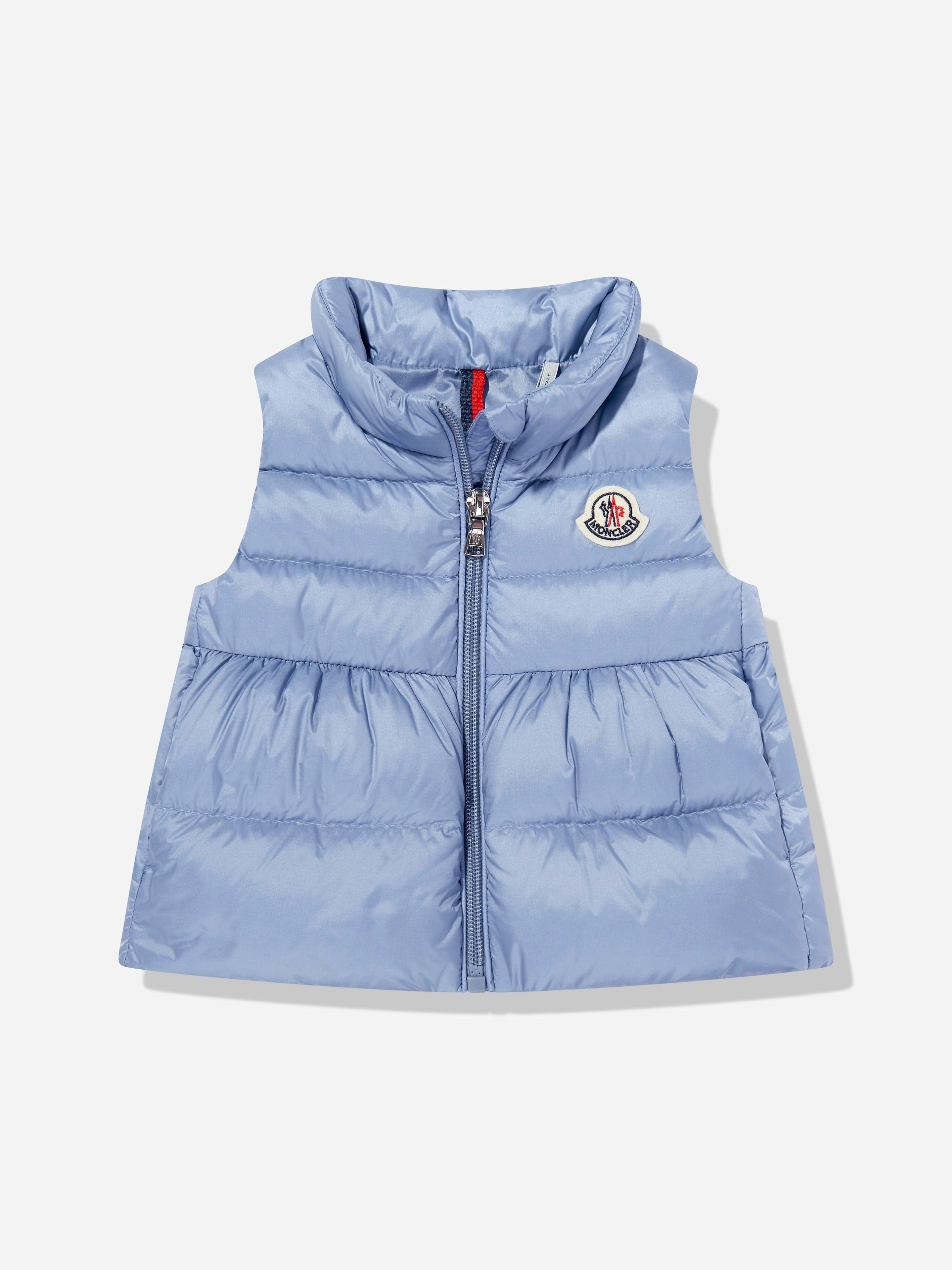 Moncler Enfant Women's Blue Baby Girls Hivette Down Padded Gilet In - 2 Yrs