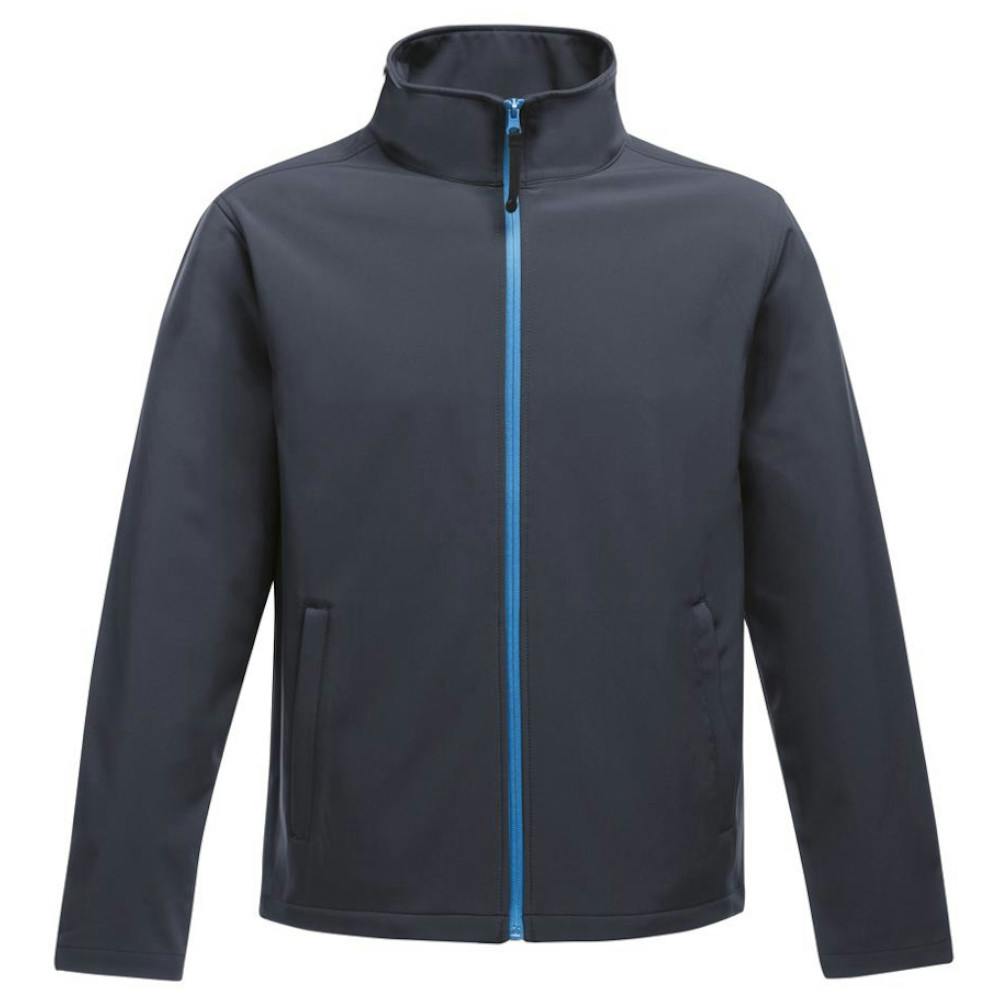 Regatta Men's Blue Standout Ablaze Printable Soft Shell Jacket - Navy/French - Navy/French - L - 100% Softshell
