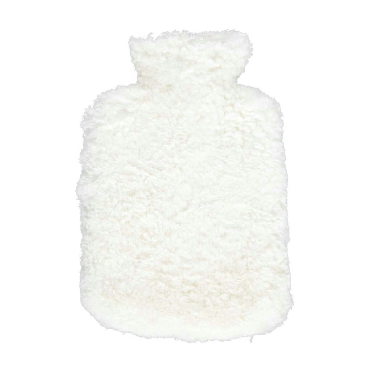 Rackhams Ivory Sheepskin Hot Water Bottle