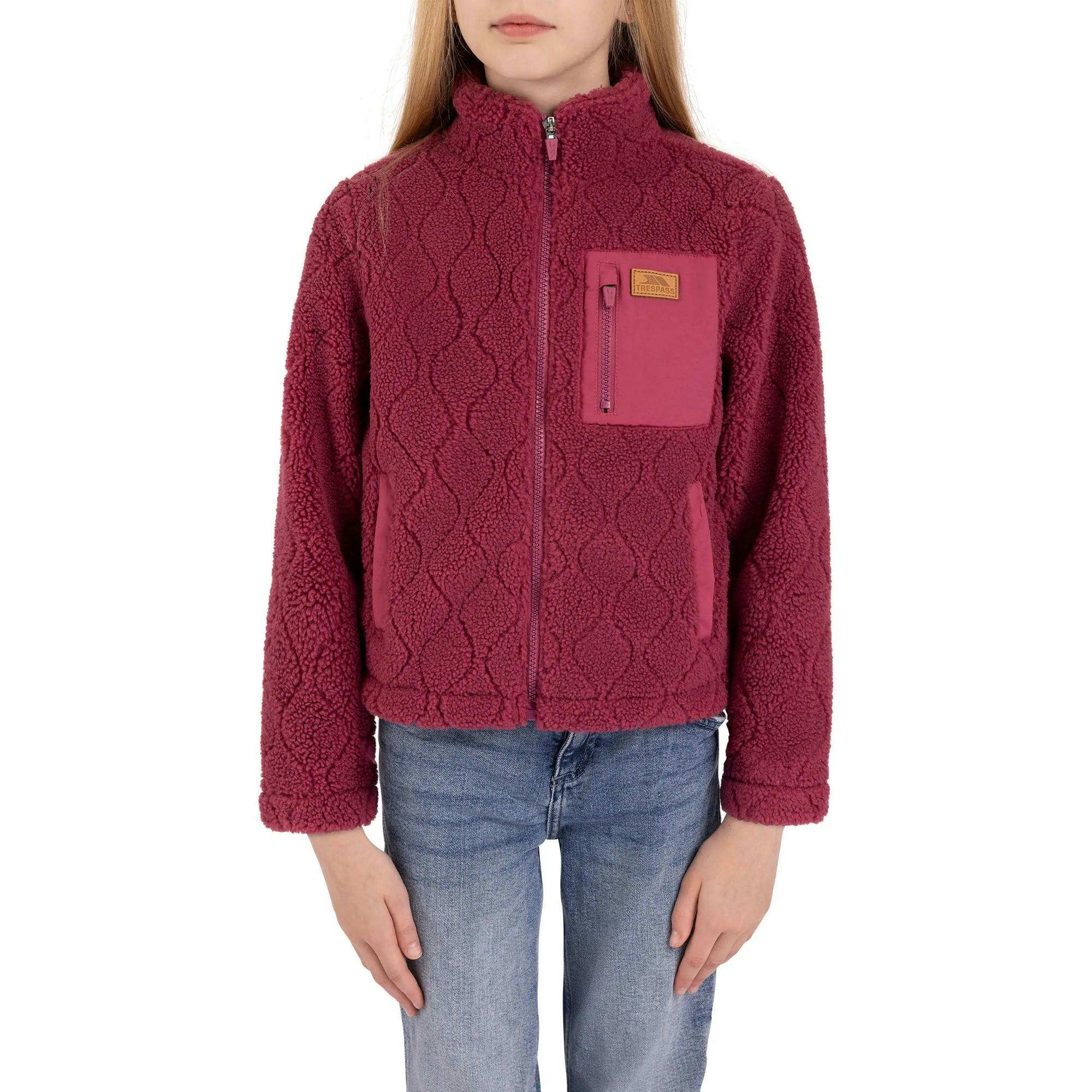 Trespass Unisex Adult Southford Fleece Jacket - Rose Blush - 9-10 Years - Rose Blush - 100% Polyester