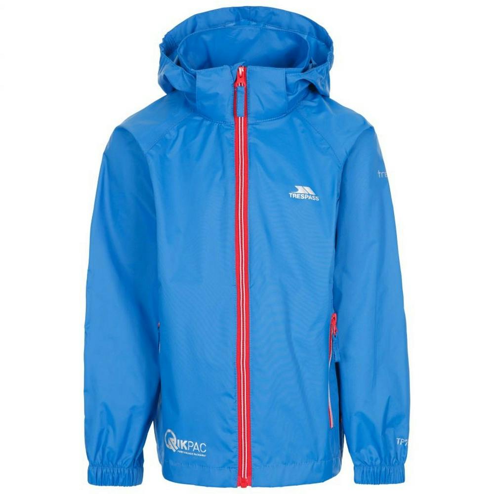 Trespass Unisex Kids Blue Childrens/Kids Qikpac X Packaway Jacket - 2/3 Years - 100% Polyester