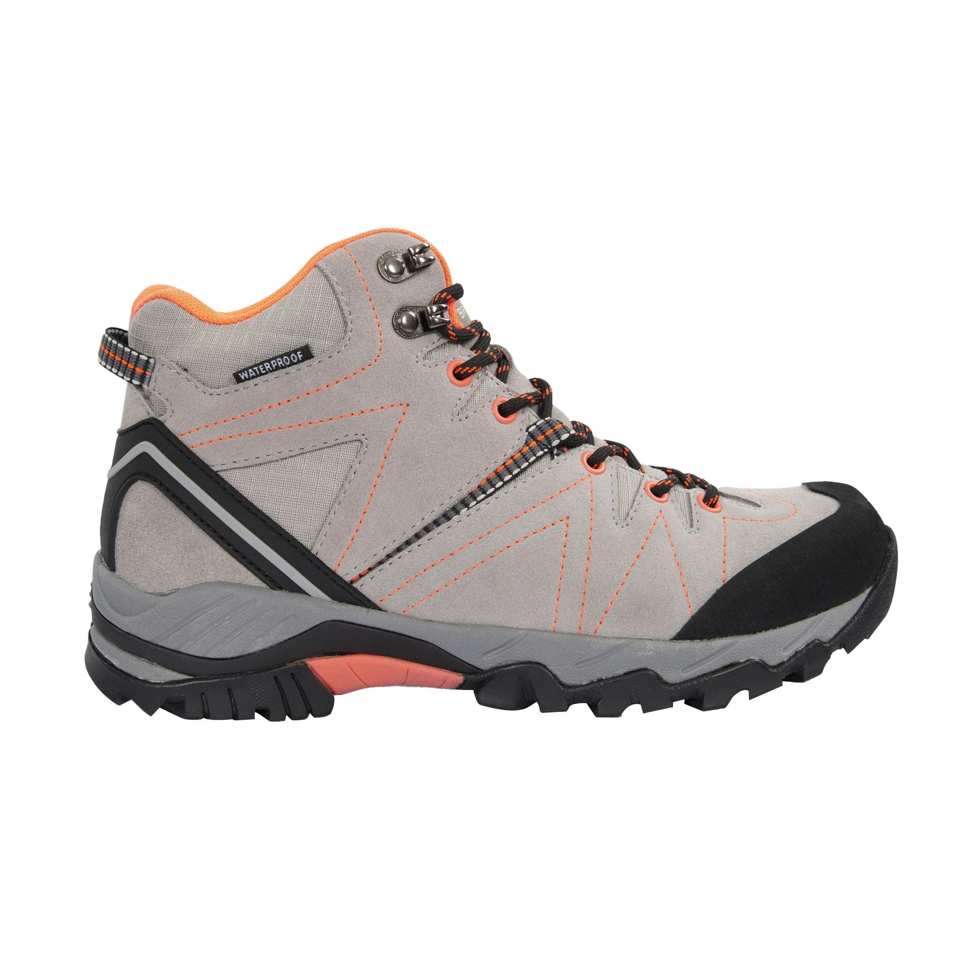 Trespass Women's Grey Kiara Suede Walking Boots - 4 Uk - 50% Suede/20% Rubber/10% Textile/10% Eva/10% Phylon