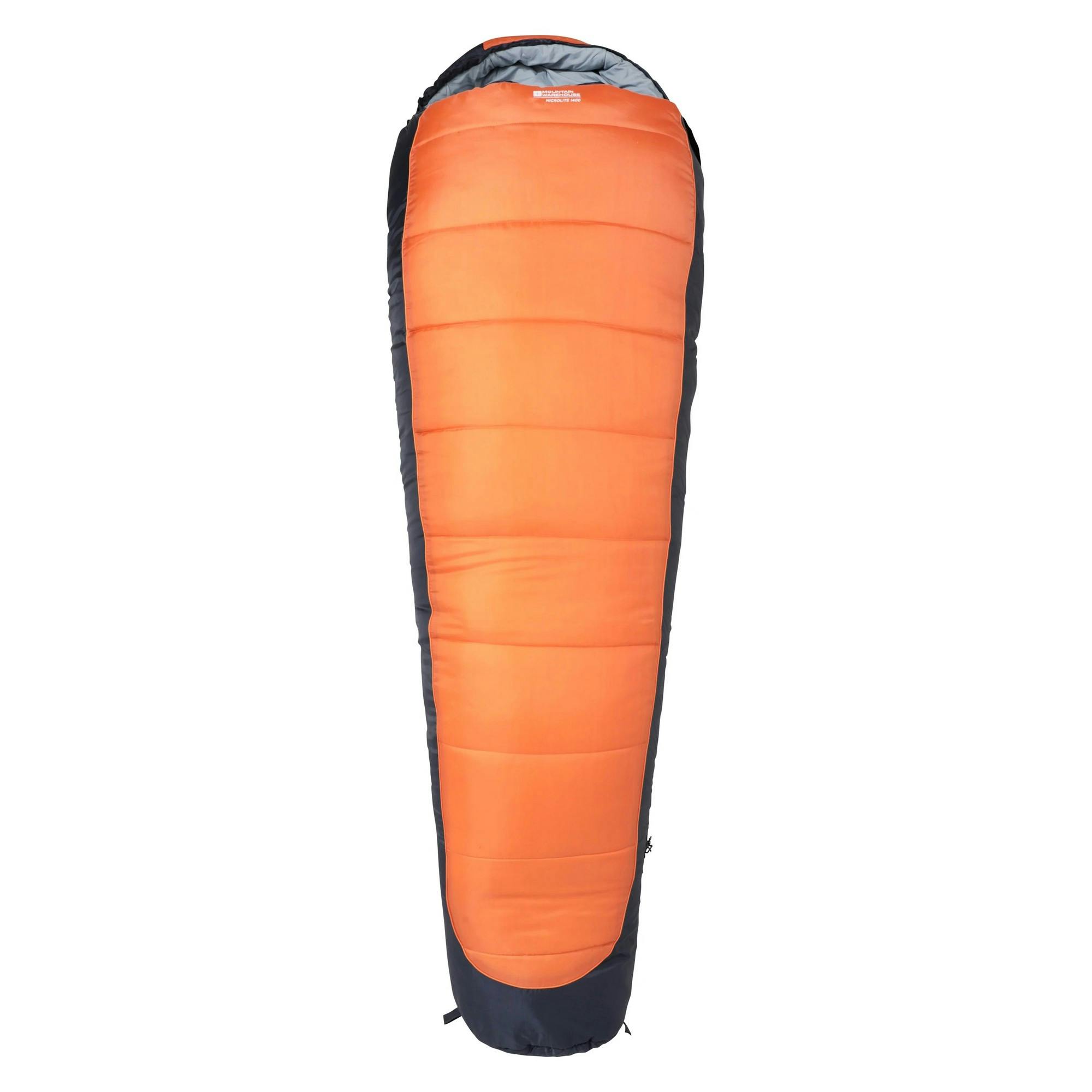 Mountain Warehouse Coral Microlite 1400 Right Zip Winter Mummy Sleeping Bag - Fiery - 215Cm