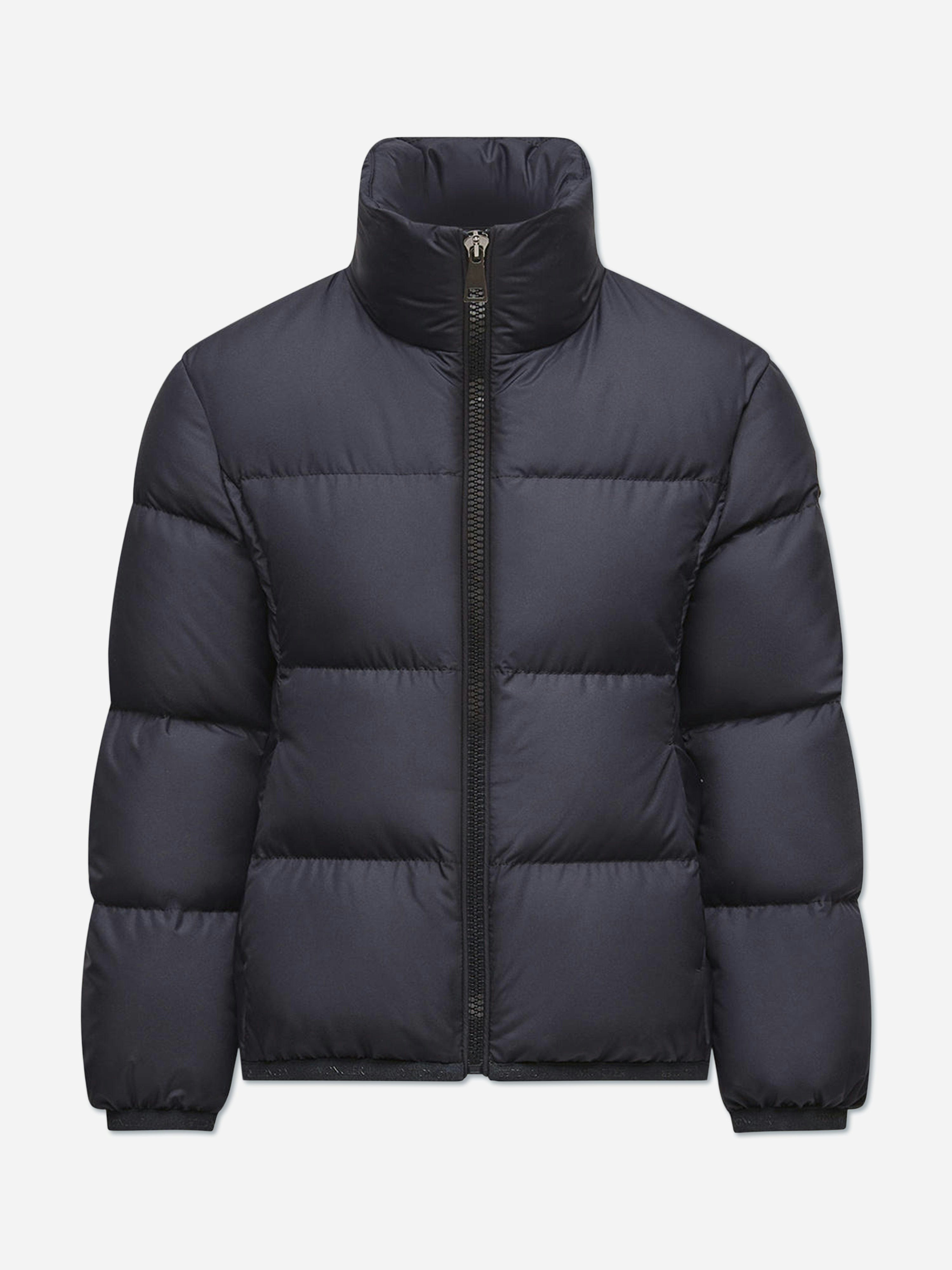 Moncler Enfant Girls Blue Down Padded Cermasa Jacket In Navy - 6 Yrs