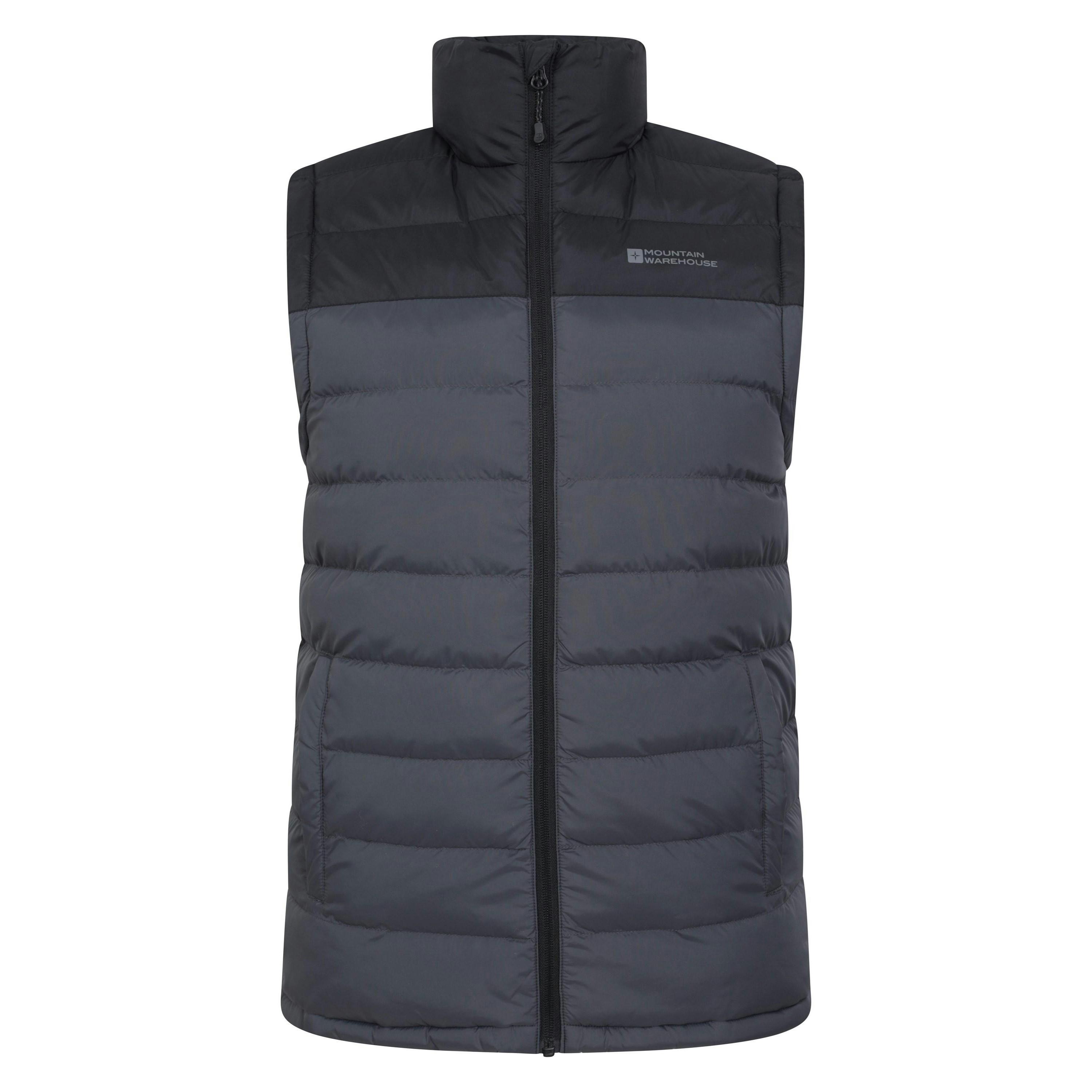 Mountain Warehouse Men's Grey Seasons Ii Padded Gilet - Xl - 100% Polyester