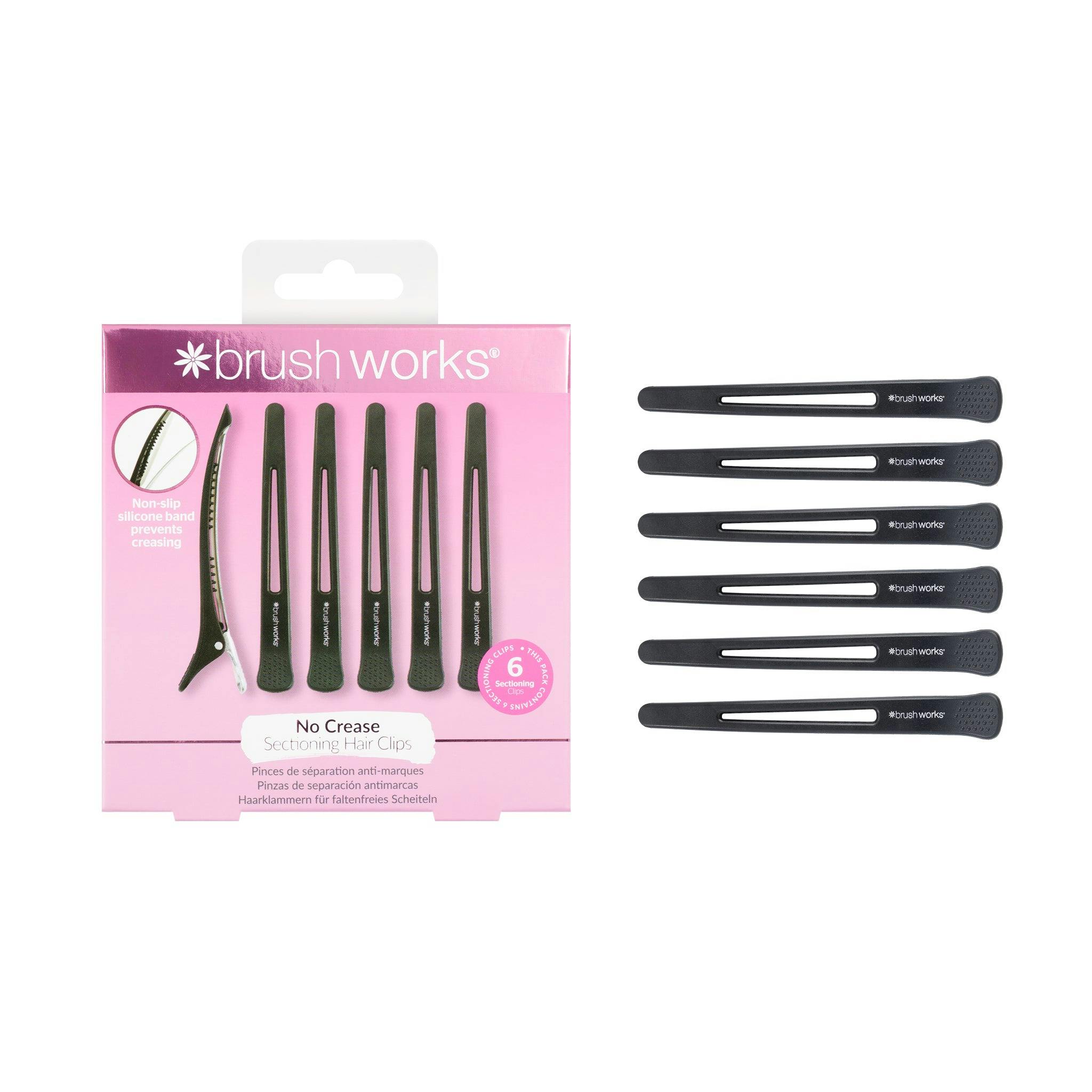 Brushworks No Crease Sectioning Hair Clips X6 - Image 4