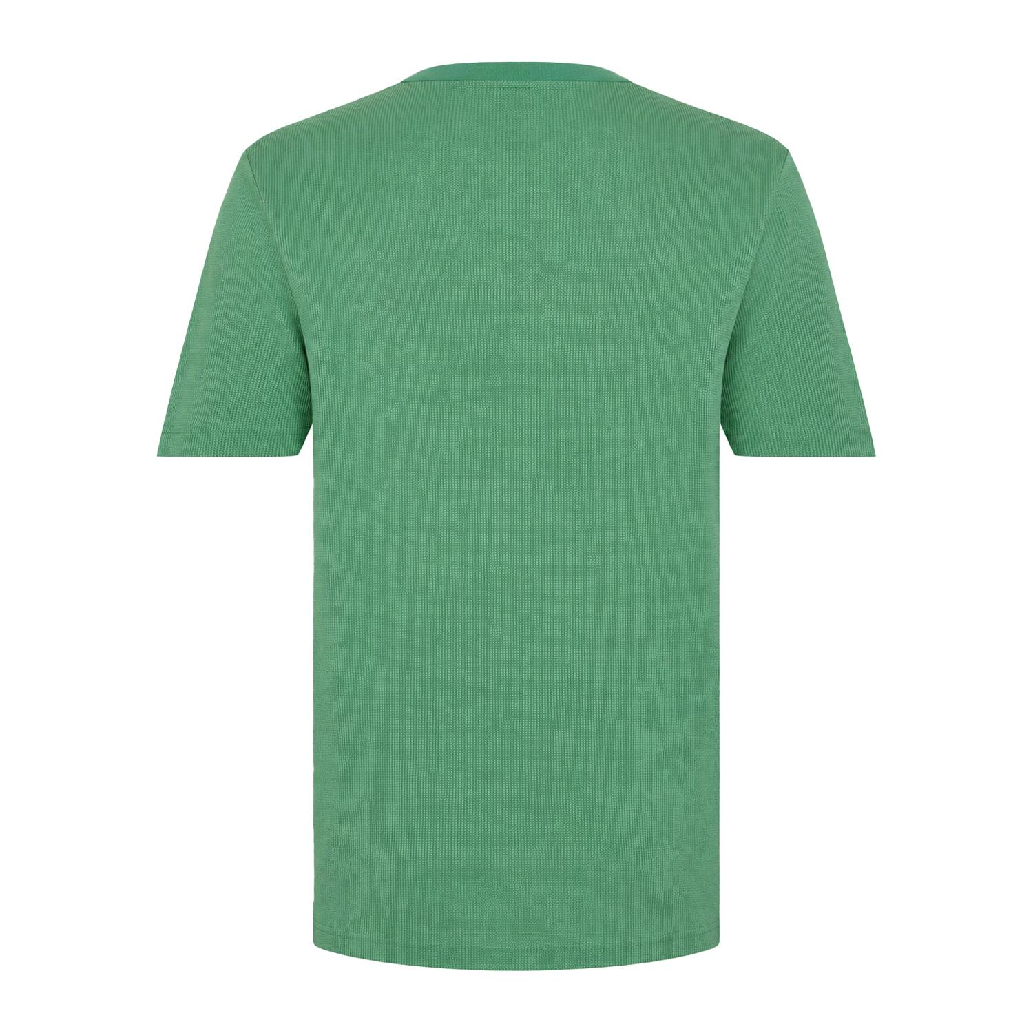 Boss Men's Green Regular T-Shirt - S - 100% Mixed