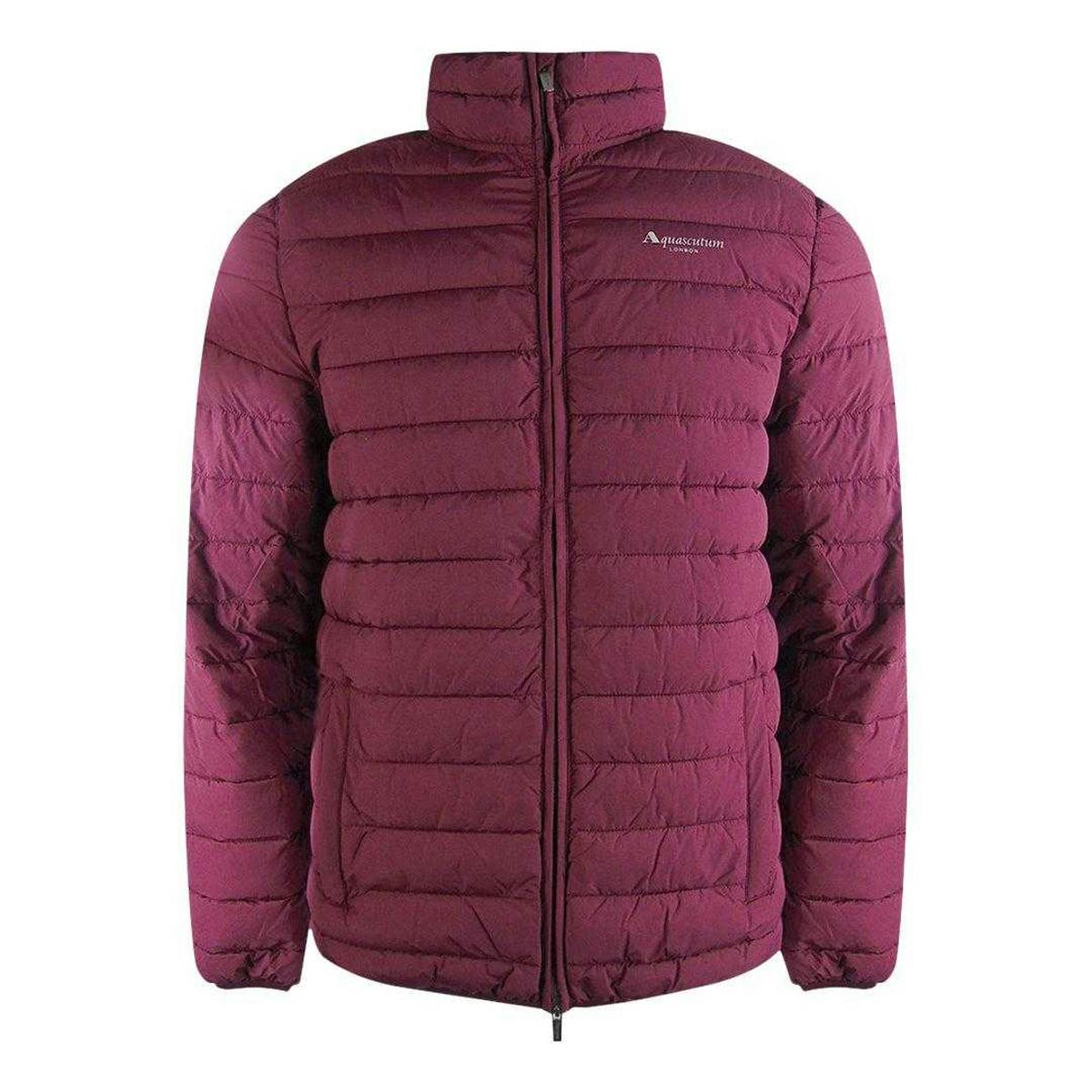 Aquascutum Men's Burgundy Active Hunter Jacket - Xl - 100% Polyester