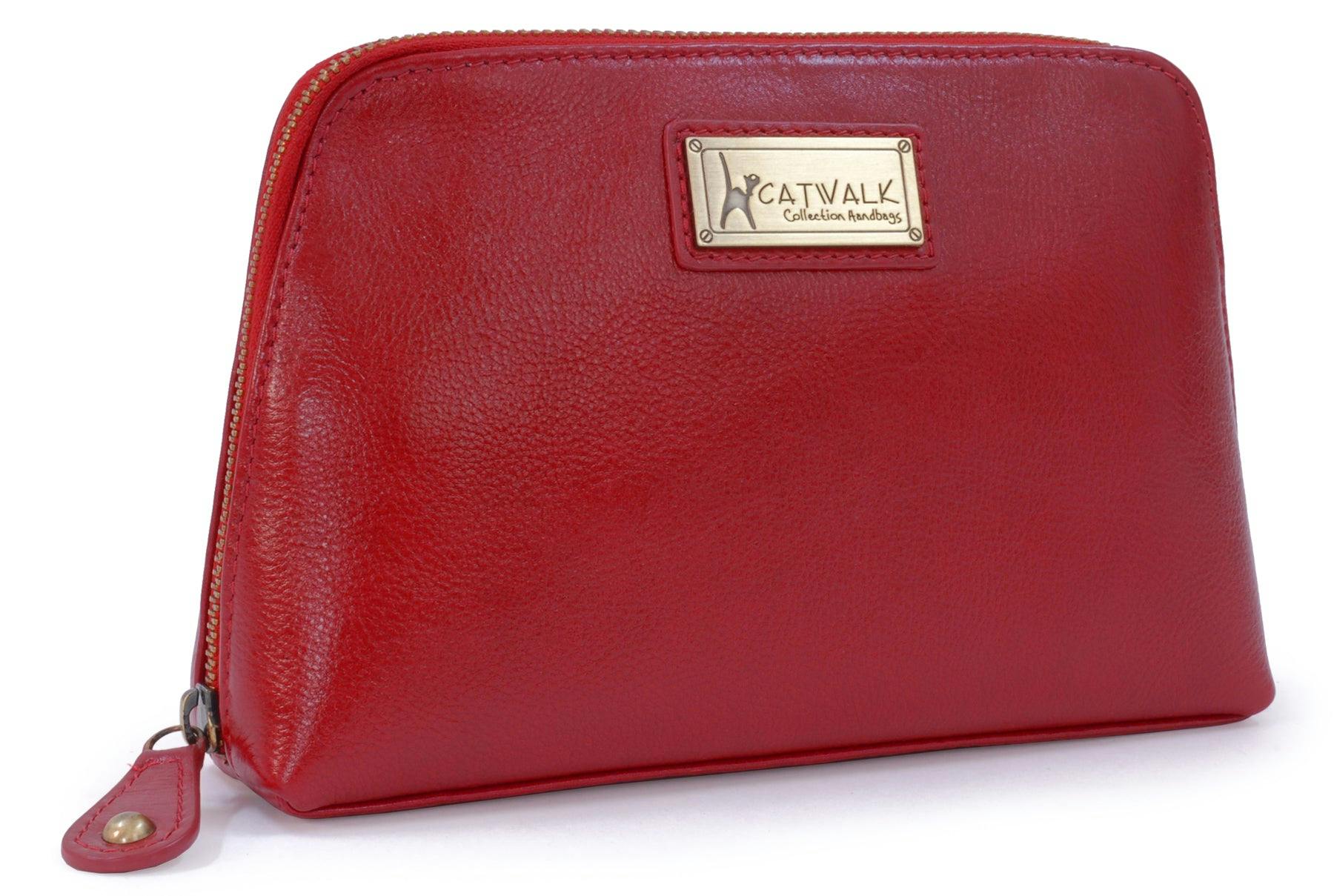 Catwalk Collection Handbags Red Emma - Makeup Bag
