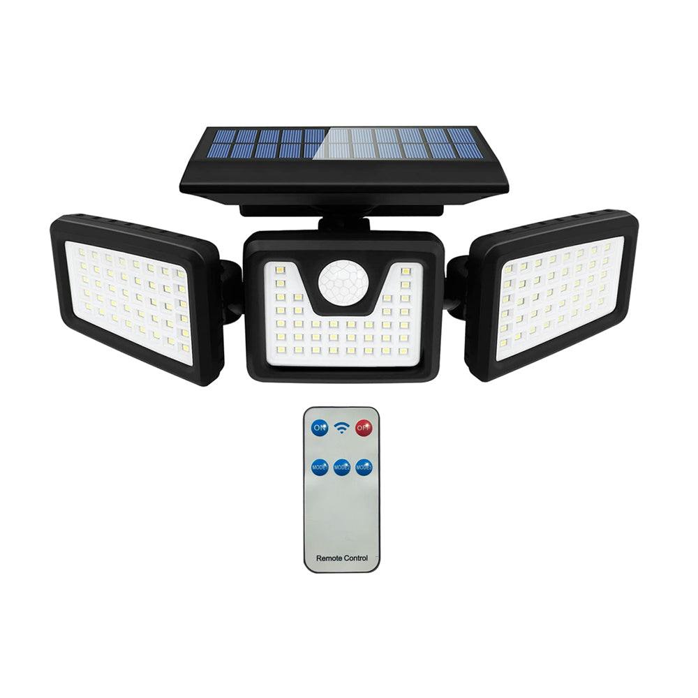 Ener-J Light Solar Sensor 3 Heads Wall 2400 Mah, 6000-6500K