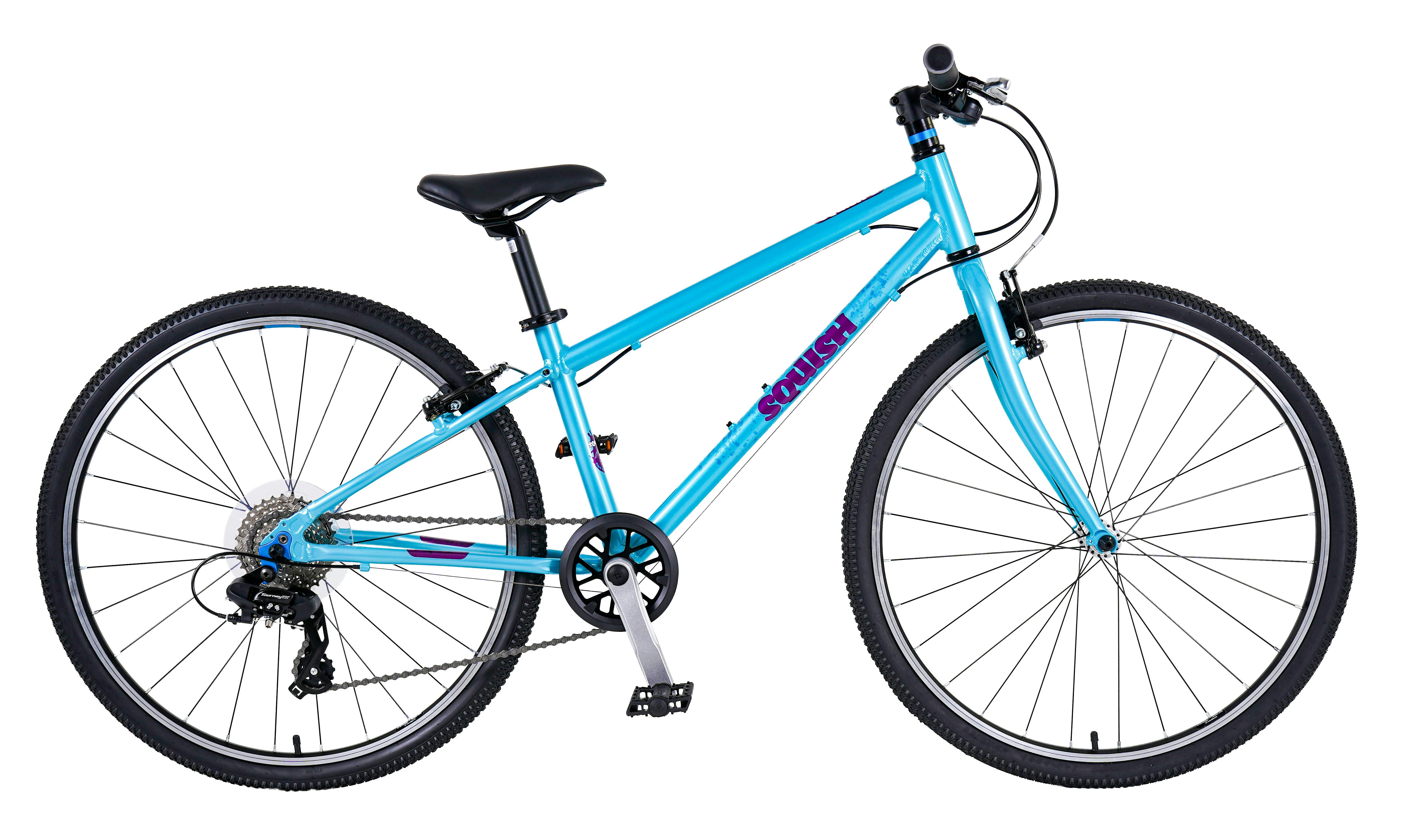 Squish Blue 26" Wheel Lightweight Hybrid Bike Aqua