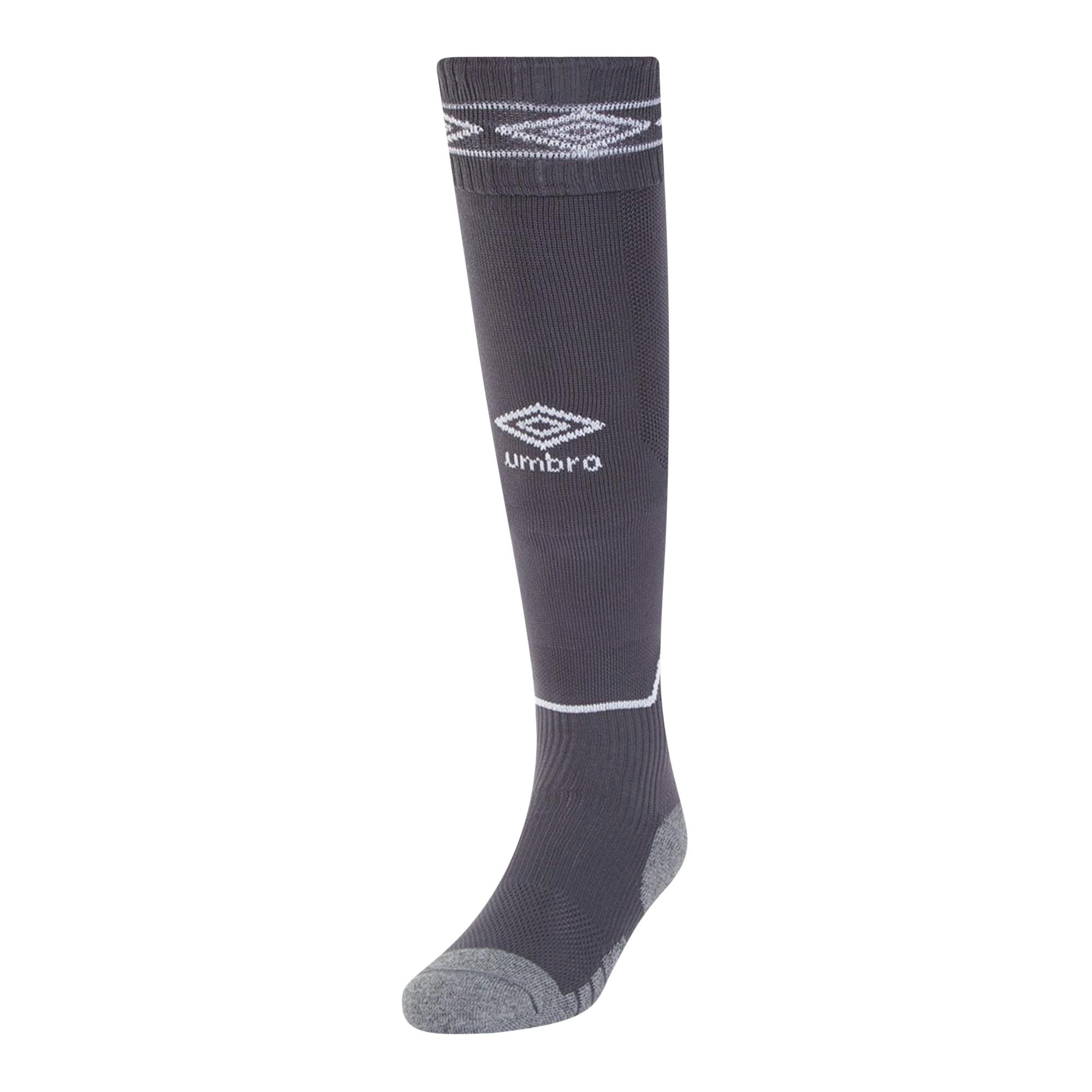 Umbro White Childrens/Kids Diamond Football Socks - Carbon/ - 2 Uk-7 Uk - Carbon/ - 75% Polyamide/20% Cotton/5% Elastane