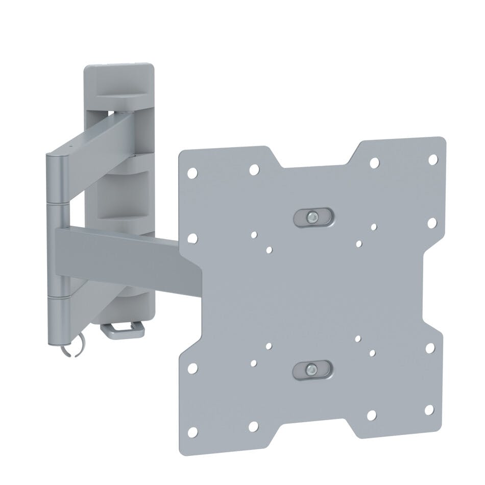 Intec Brackets Silver Swivel And Tilt Tv Wall Bracket For Screens Up To 44 Inch, Vesa 200 X 200