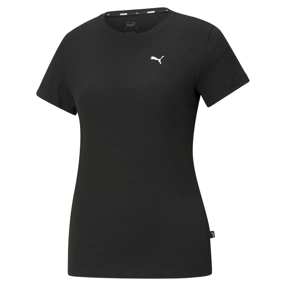 Puma Women's Black Small Logo T-Shirt - Xs - 100% Cotton