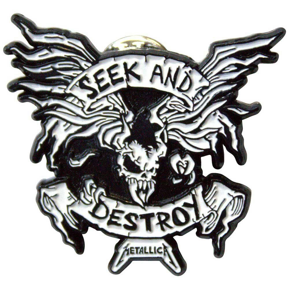 Paradiso Clothing Metallica Seek And Destroy Pin Badge