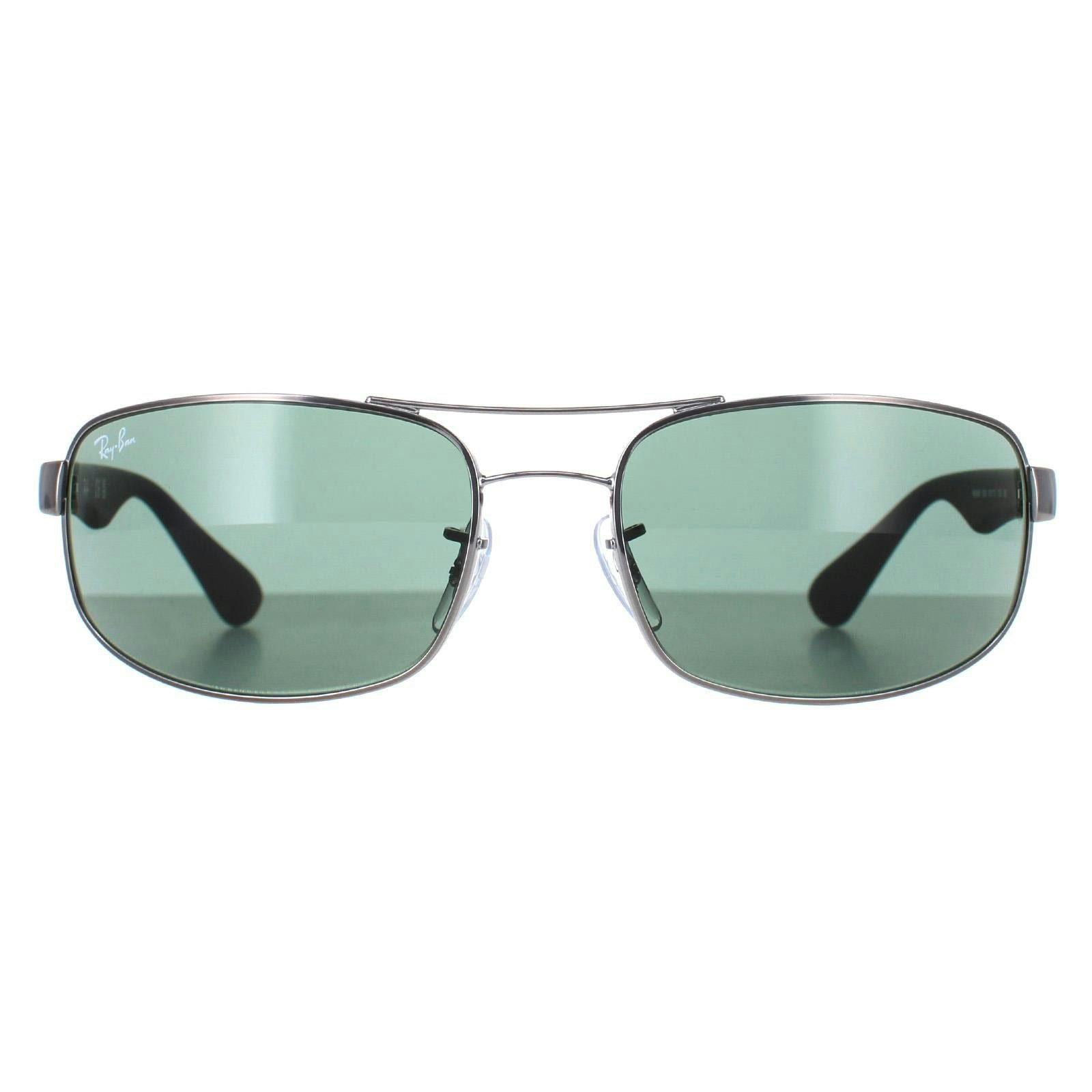 Ray-Ban Sunglasses Men's - Black Frame Green Lenses 61-17, RB3445 - Image 12