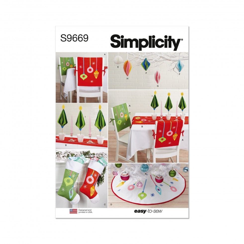 Simplicity Sewing Pattern 9669, Accessories Os (One Size) - Easy - Os (One Size)