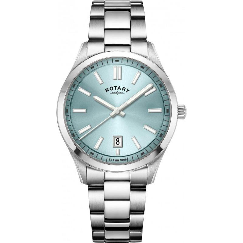 Rotary Men's Heritage Blue Dial Ss Bracelet Watch - Silver - Image 5