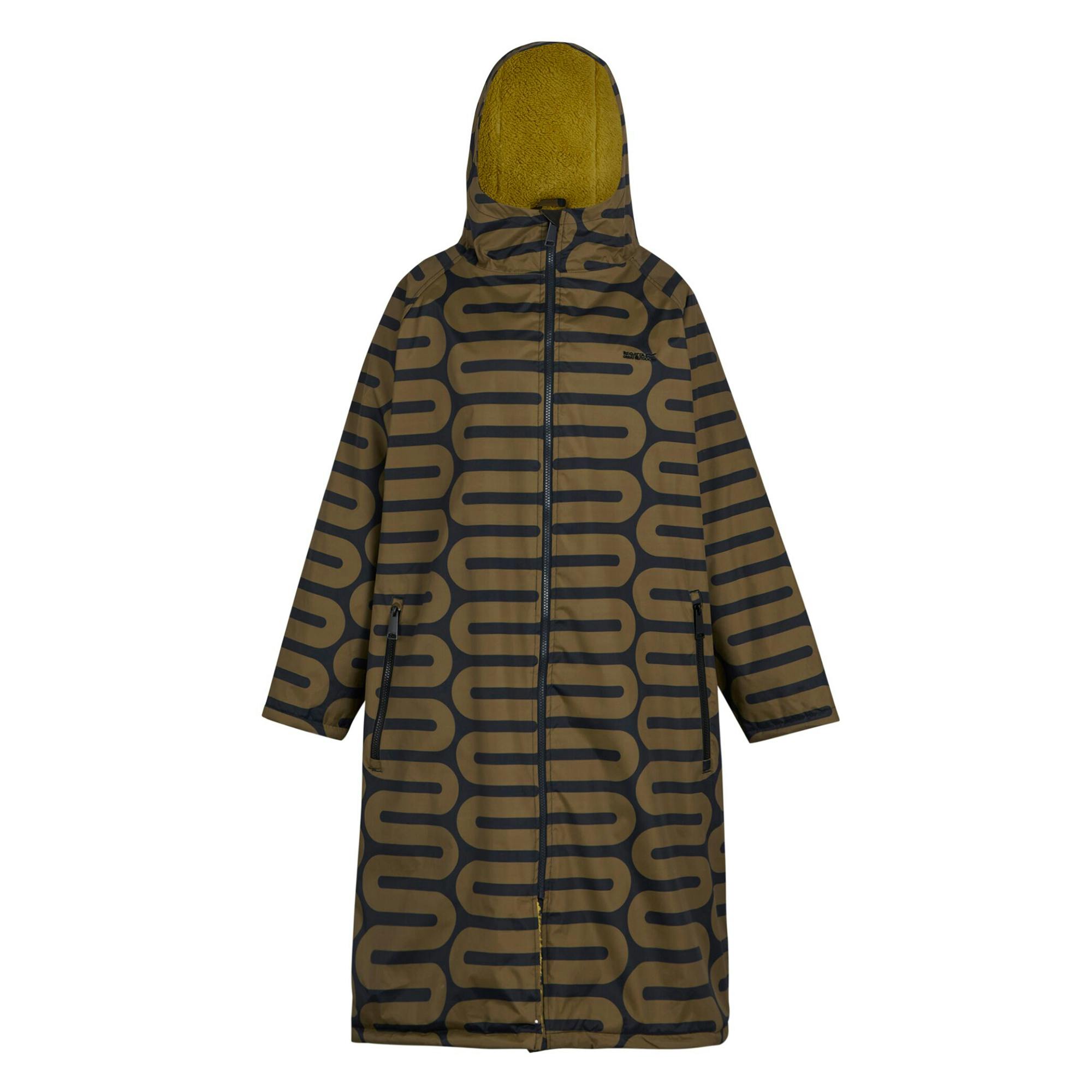 Regatta Womensorla Kiely Abstract Changing Robe - Olive - Olive - One Size - 62% Polyester/38% Recycled Polyester