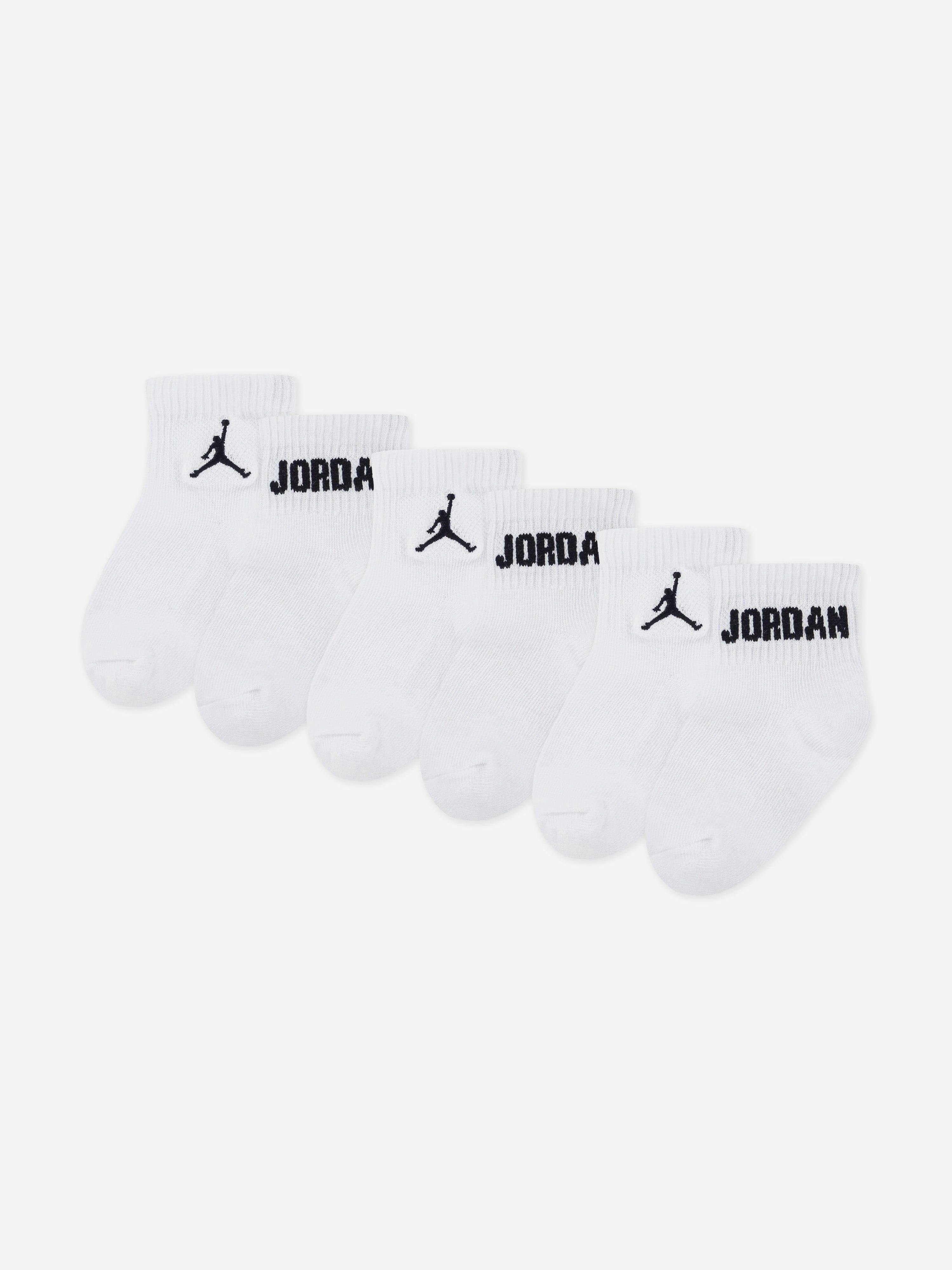 Jordan Men's White Baby Tod Everyday Essential Socks Set In - 12 - 24 Mths