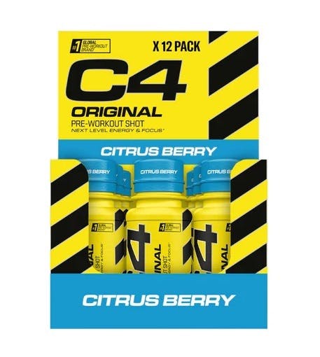 Cellucor C4 Original Pre-Workout Shot, Citrus Berry - 12 X 60 Ml. - Image 5