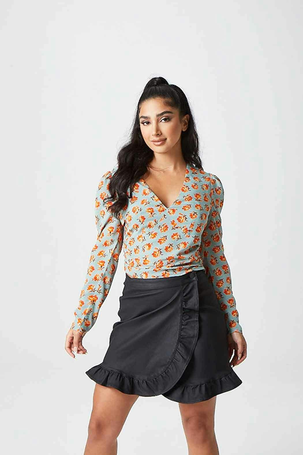 Urban Bliss Alma Floral Empire Blouse - 14