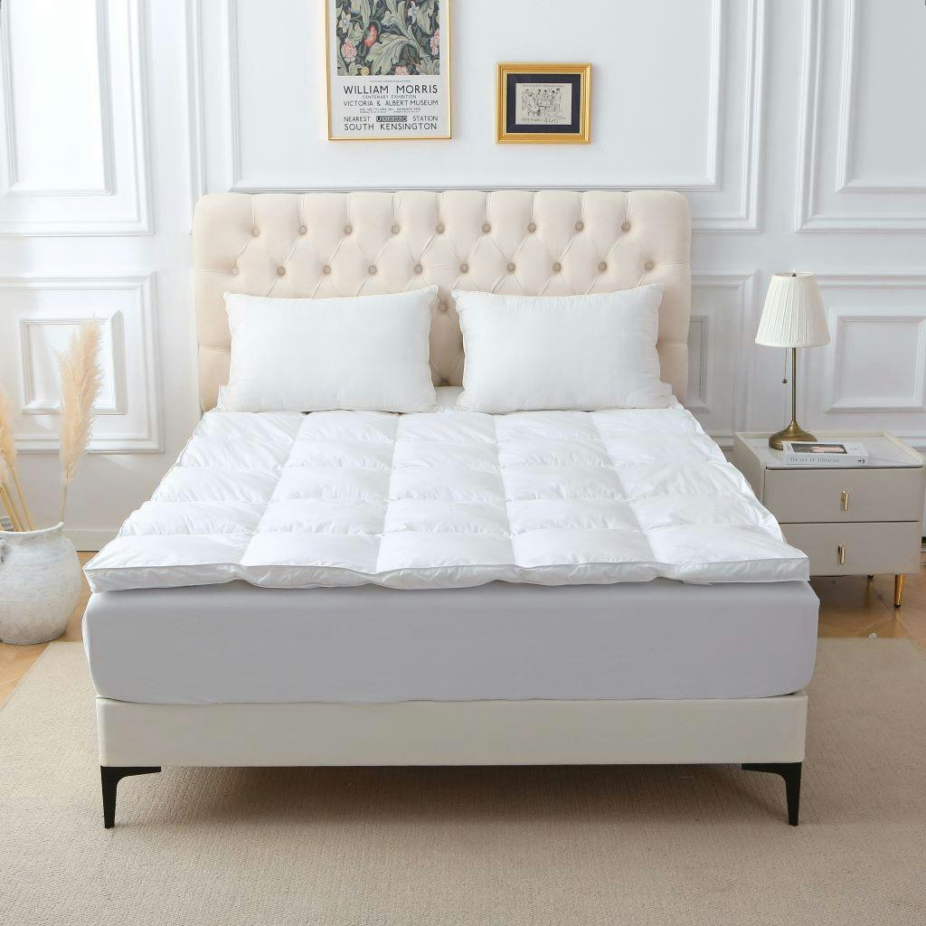 Rackhams White Goose Feather And Down Mattress Topper - Double