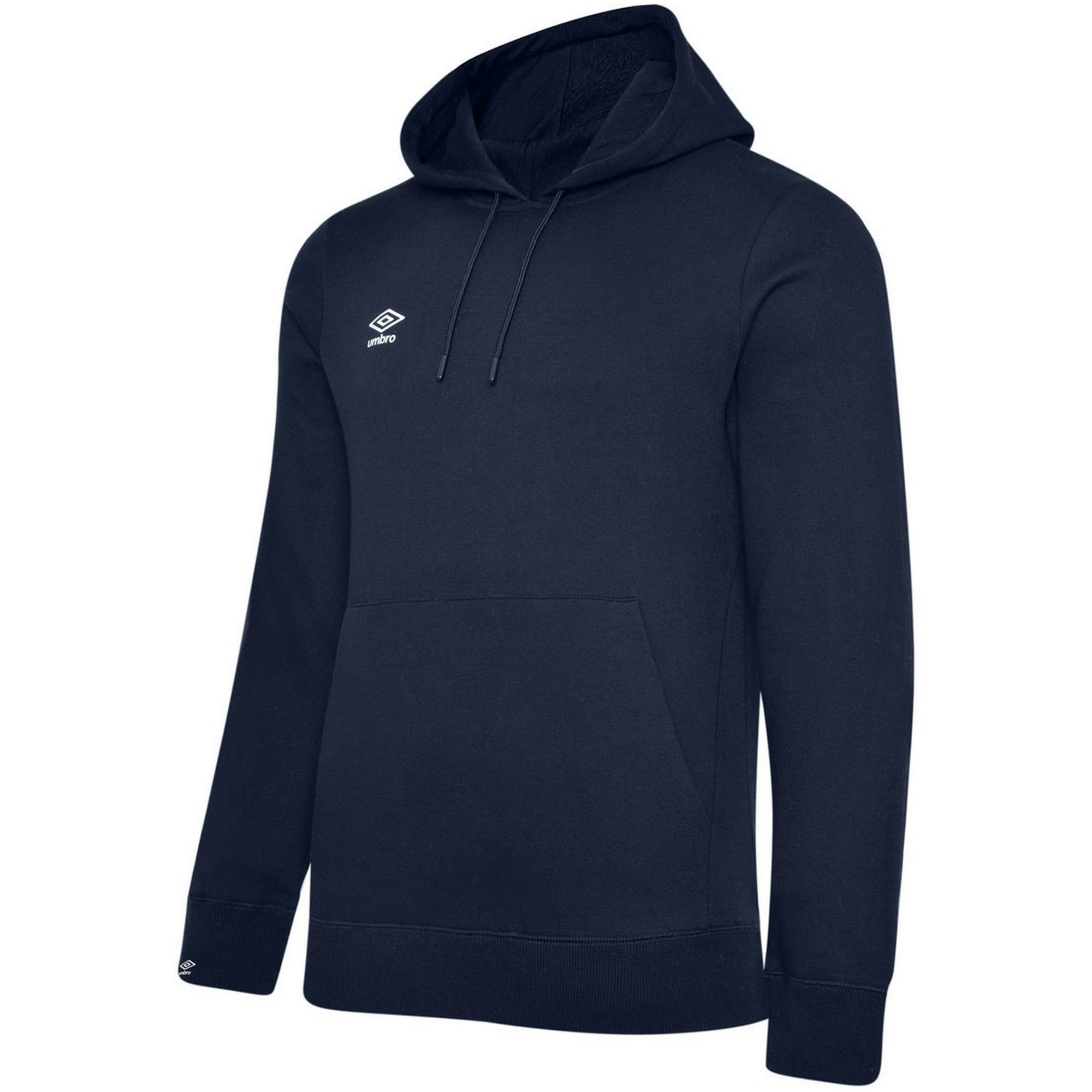 Umbro White Childrens/Kids Club Leisure Drawstring Hoodie - Navy/ - 11-12 Years - Navy/ - 70% Cotton/30% Polyester