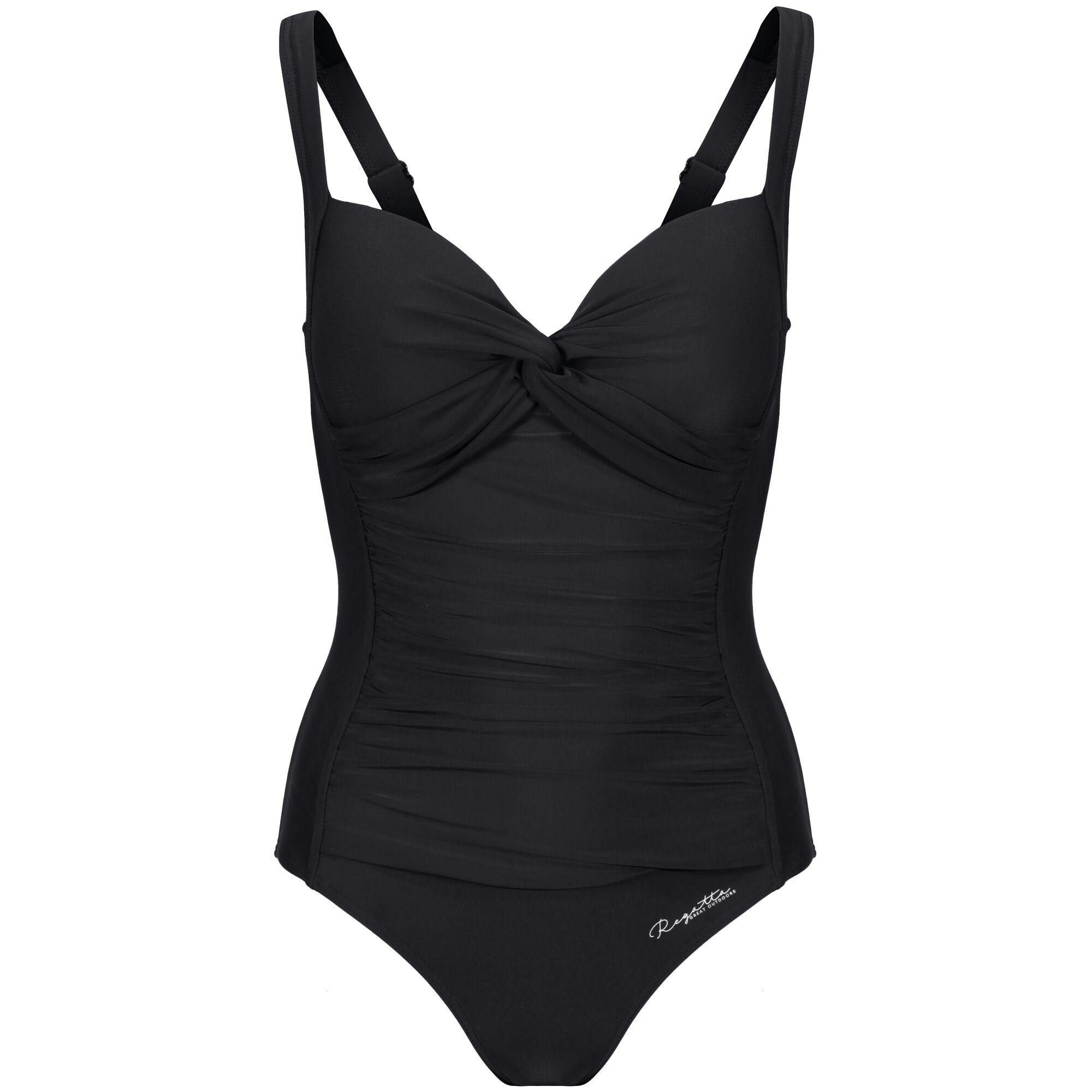 Regatta Women's Black / Sakari Swimming Costume - 18 Uk - 82% Polyamide/18% Elastane