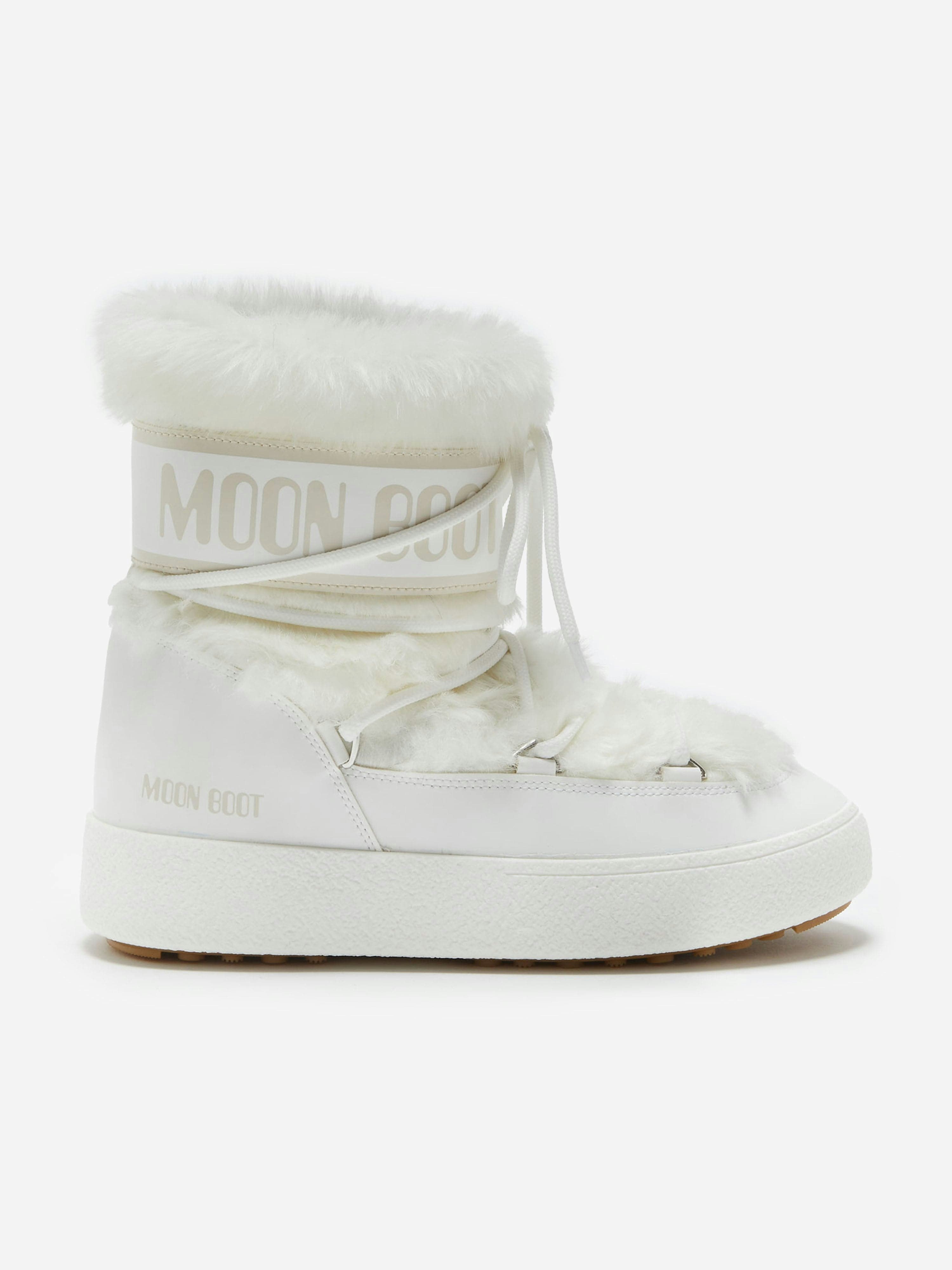 Moon Boot Women's White Ltrack Low Fur In For - Image 5