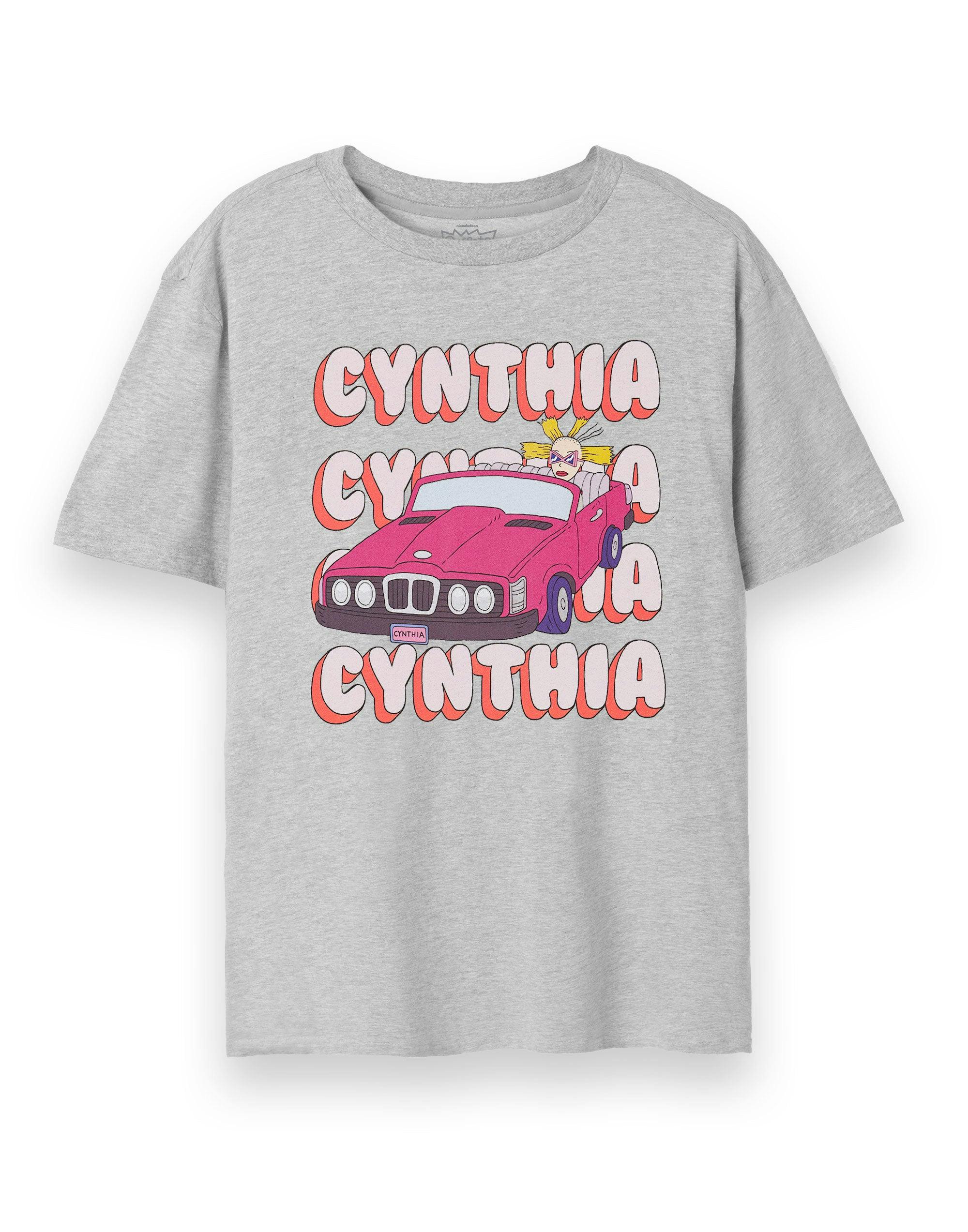 Vanilla Underground Women's Grey Rugrats Cynthia Car Short Sleeved T-Shirt - XX-Large