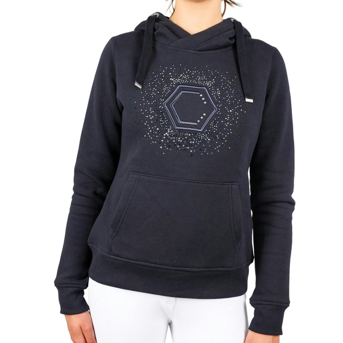 Coldstream Women's Swanlaws Diamante Hoodie - Navy - Navy - Xs - 100% Mixed