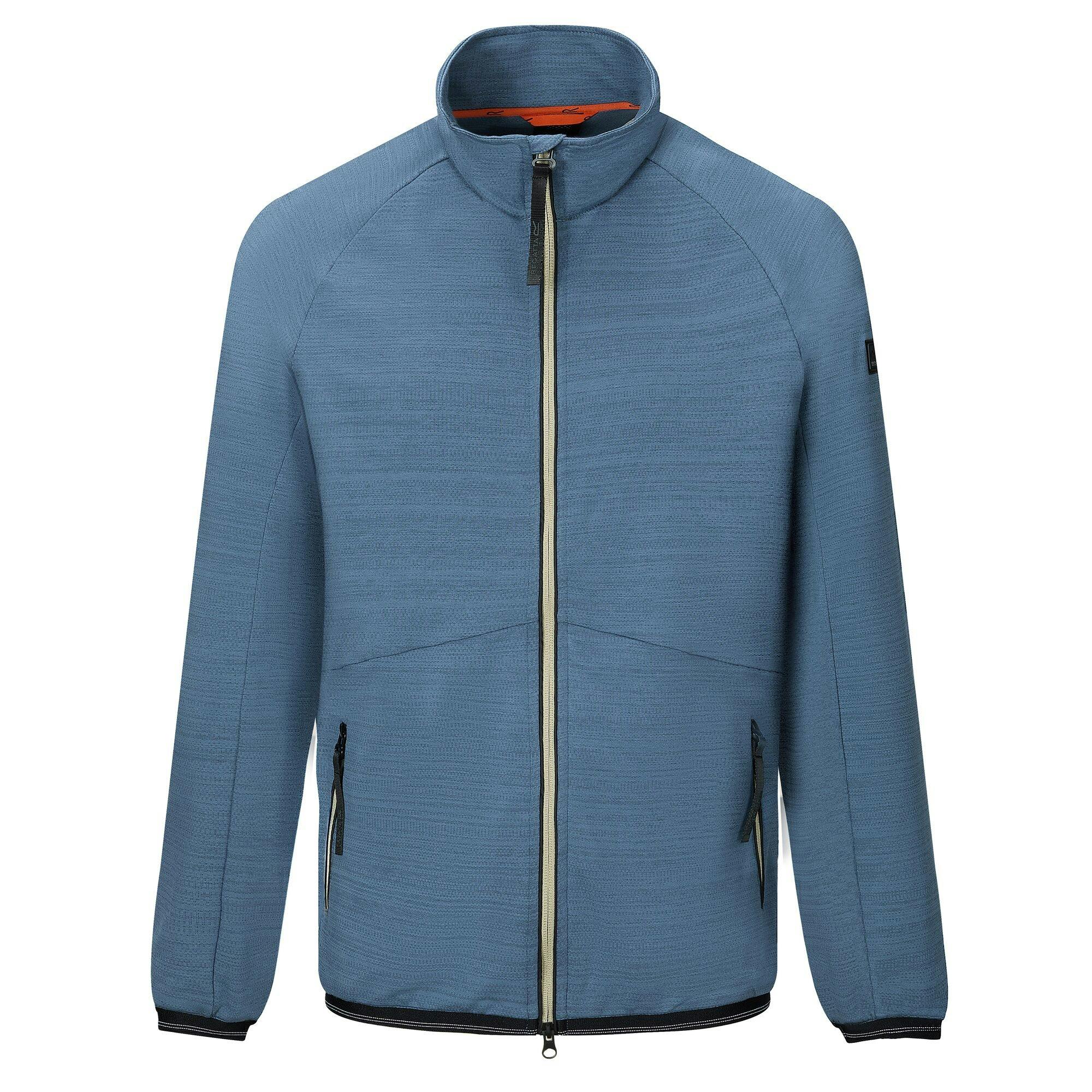 Regatta Men's Blue Malton Full Zip Fleece Jacket - China - Xxl - China - 33% Polyester/32% Viscose/30% Cotton/5% Elastane