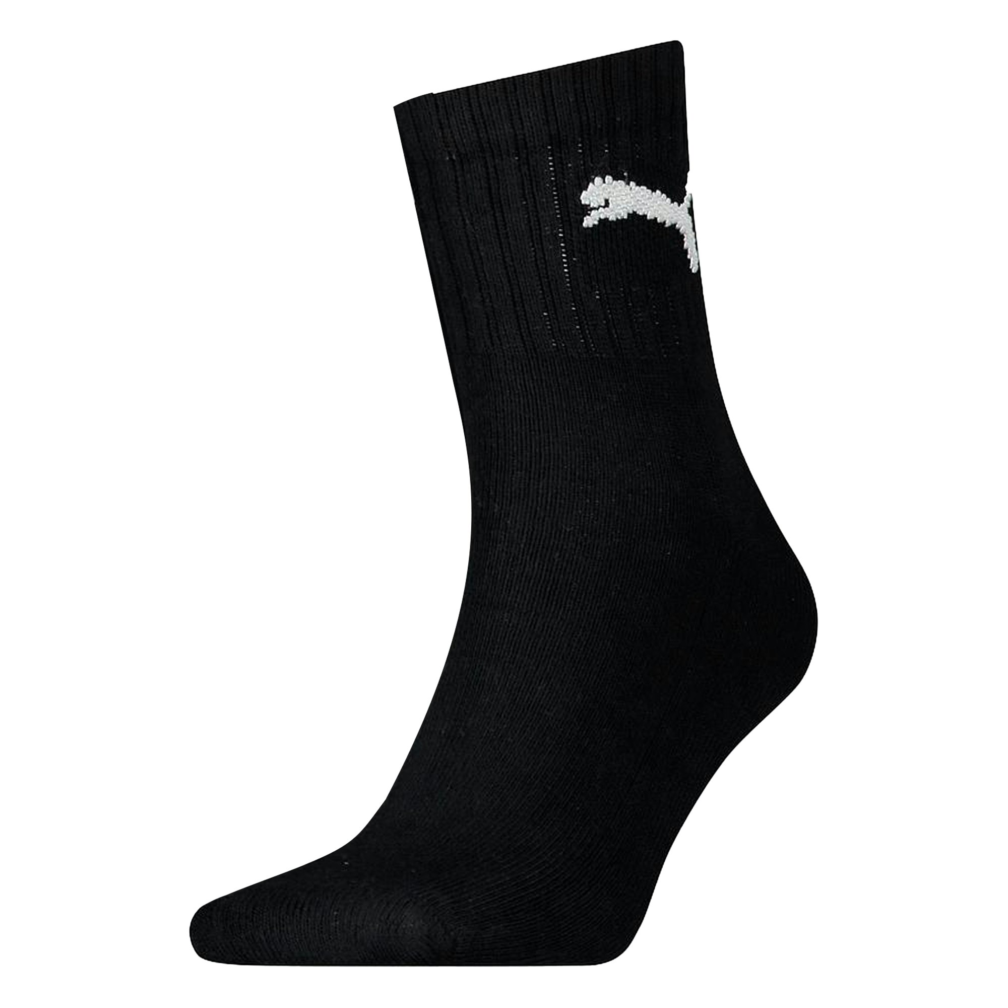 Puma Unisex Black Adult Crew Socks (Pack Of 3) - Size 9