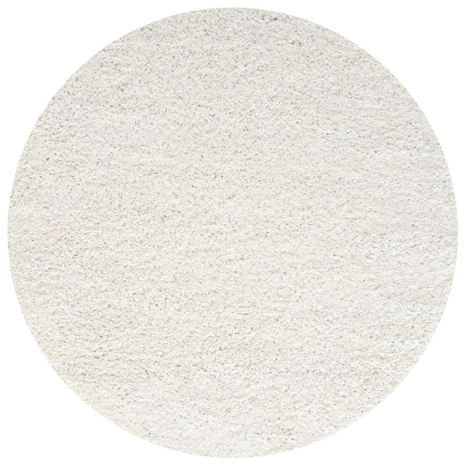 Rackhams White Myshaggy Solid Rug - Ø 120 Cm