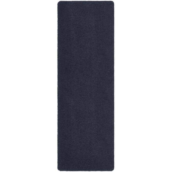 The Rugs Blue Eco-Friendly Soft Washable Mat And Runner - 50X150 Cm