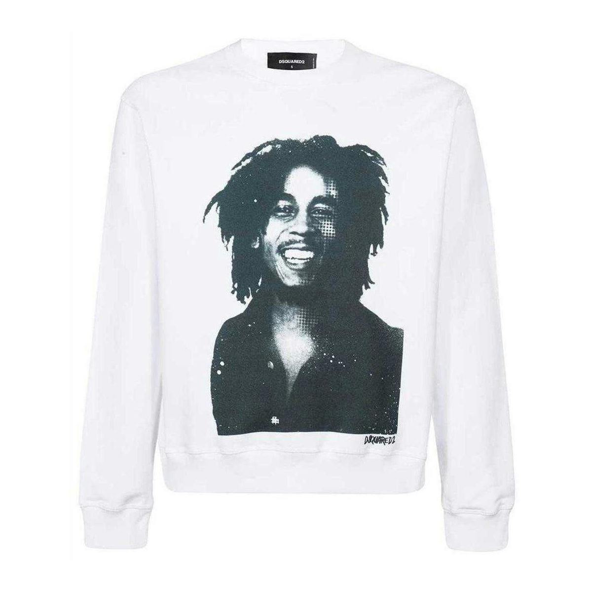 Dsquared2 Men's White Bob Marley Cool Fit Sweatshirt - Xs - 100% Cotton