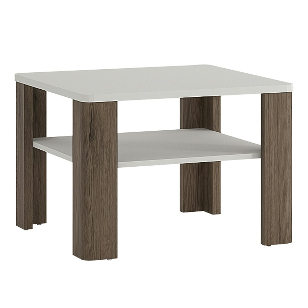 Rackhams White Toronto Coffee Table With Shelf - 67