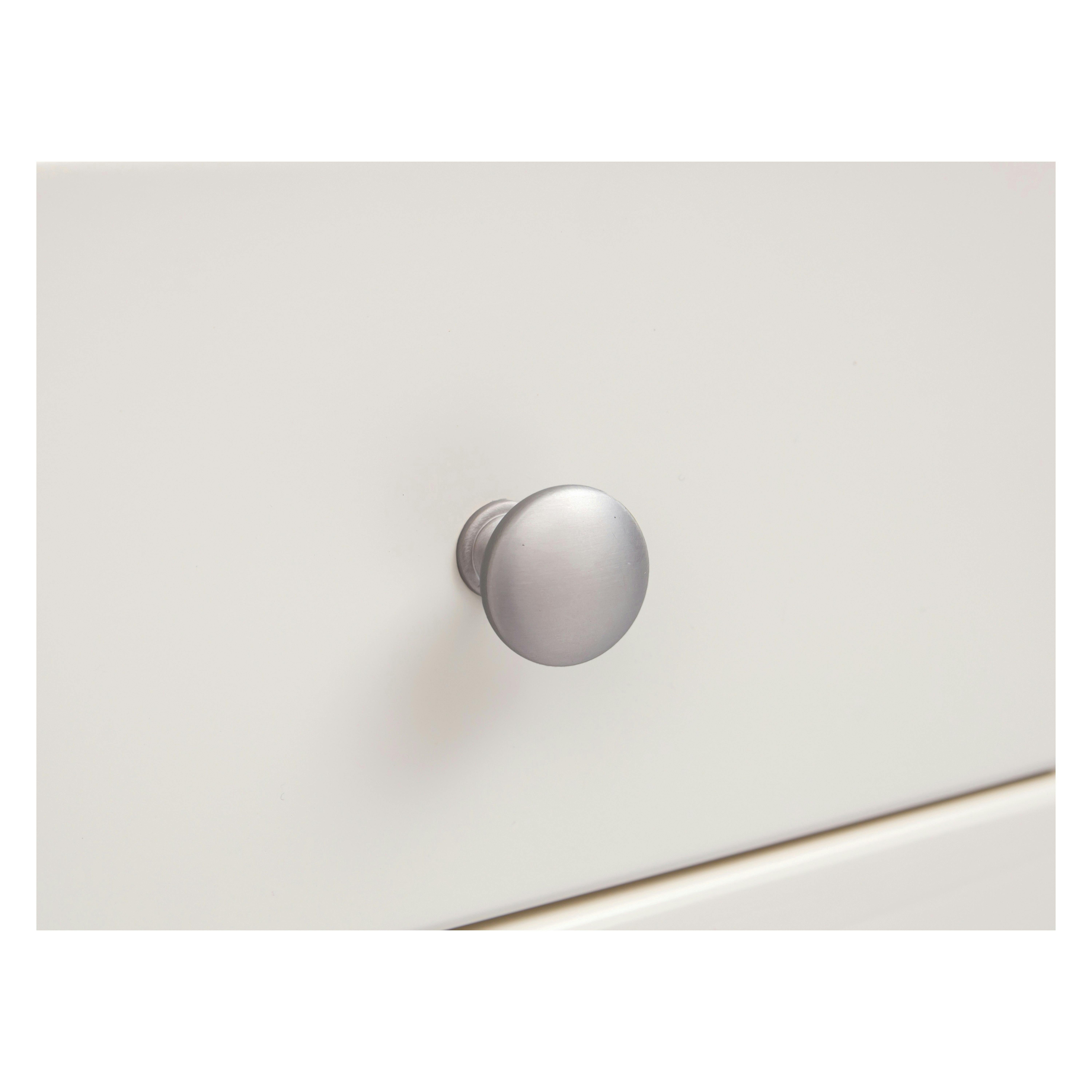 Rackhams White Maggiori Off 2 Drawer 2 Door Sideboard Chrome Knob