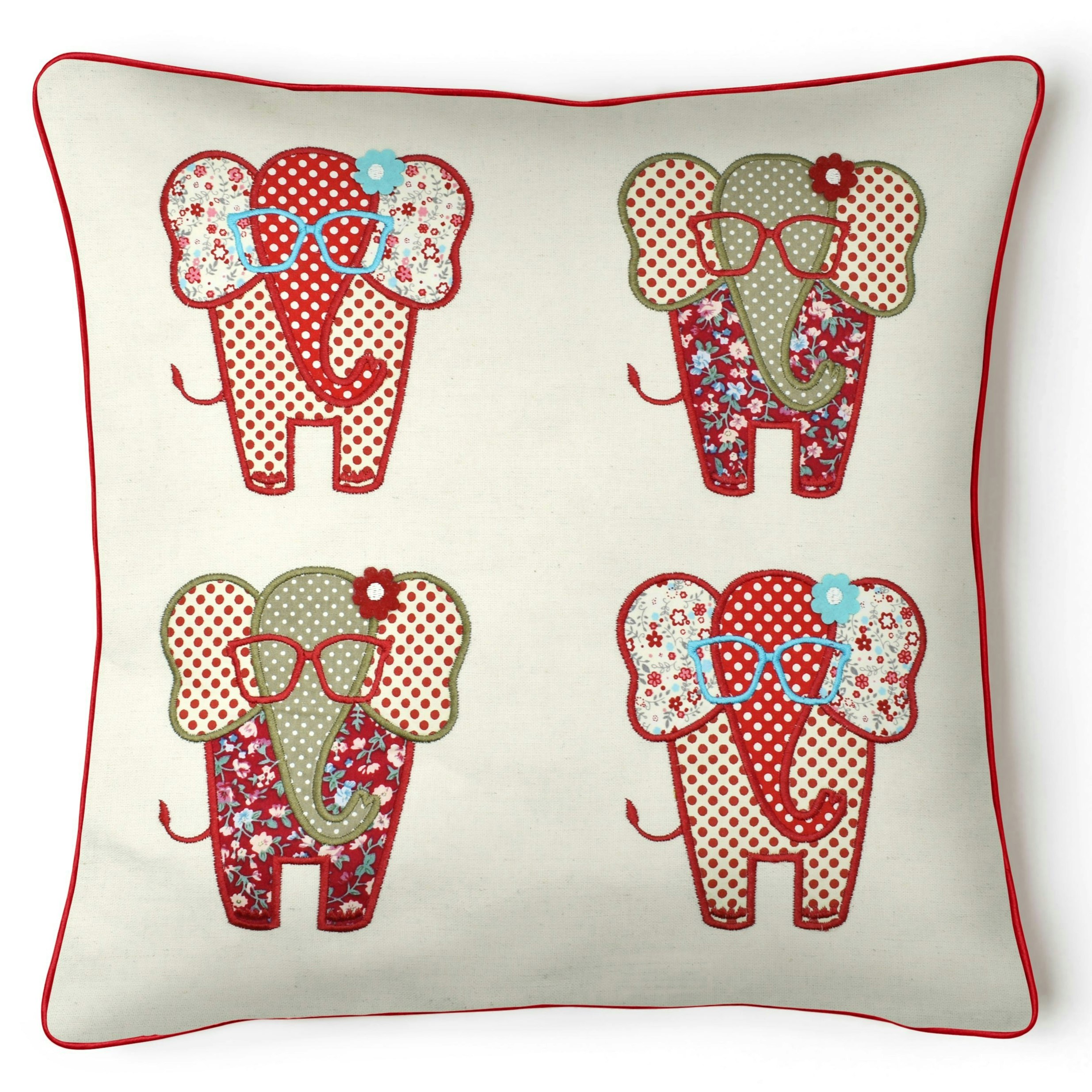 Rackhams Fun Ditsy Elephant Cushion - 43Cm X 43Cm - Elephant