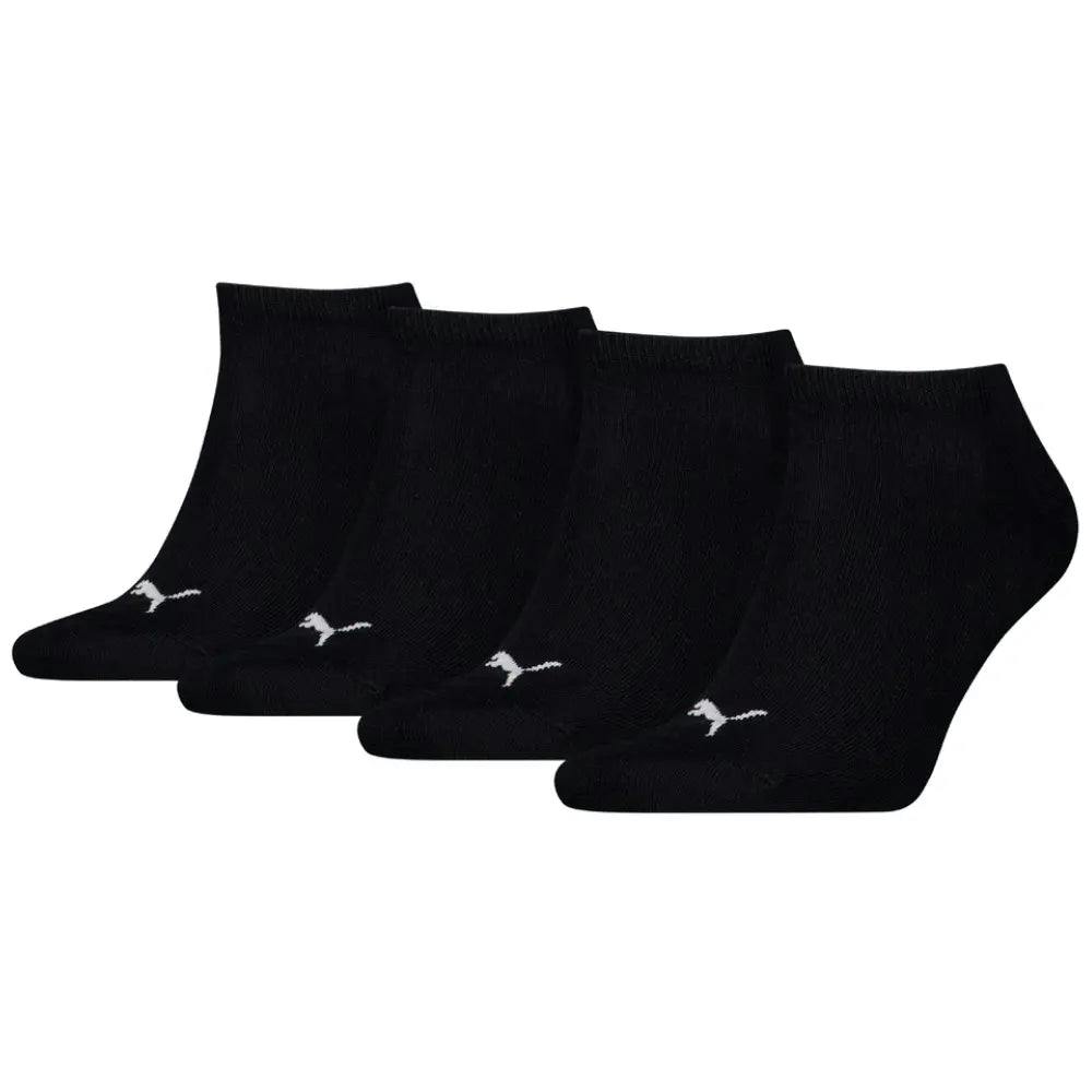 Puma Black 4-Pack Promo Sports Trainer Socks, - Eur 39-42