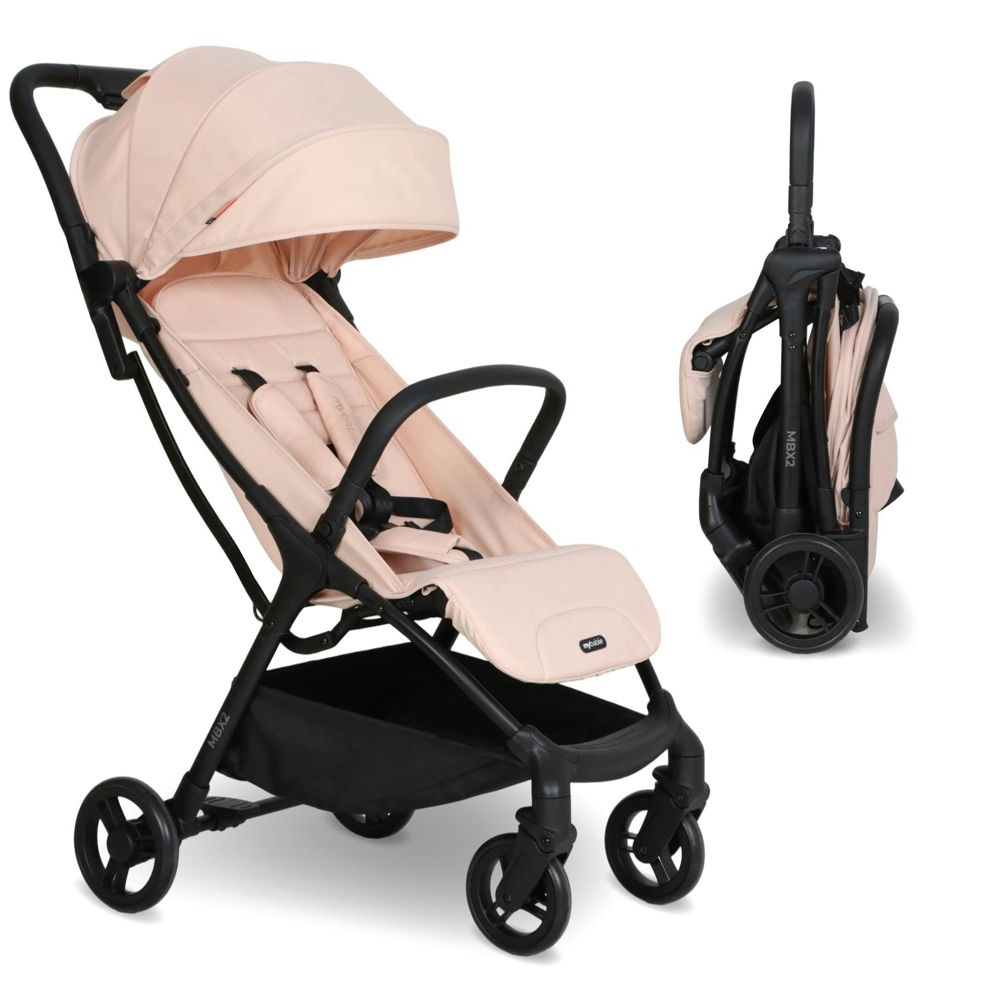 My Babiie Pink Mbx2 Compact Stroller - Blush