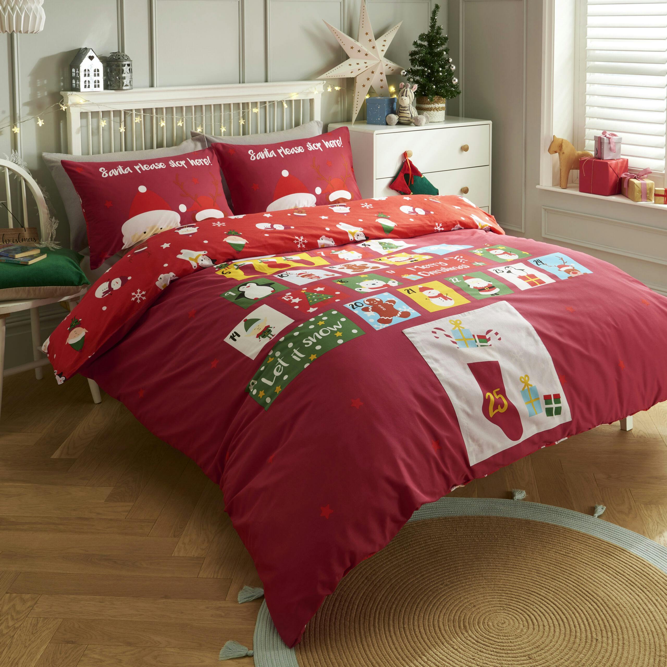 Rackhams Boys Advent Calendar Reversible Polycotton Duvet Set- Multi - Single (135Cm X 200Cm)