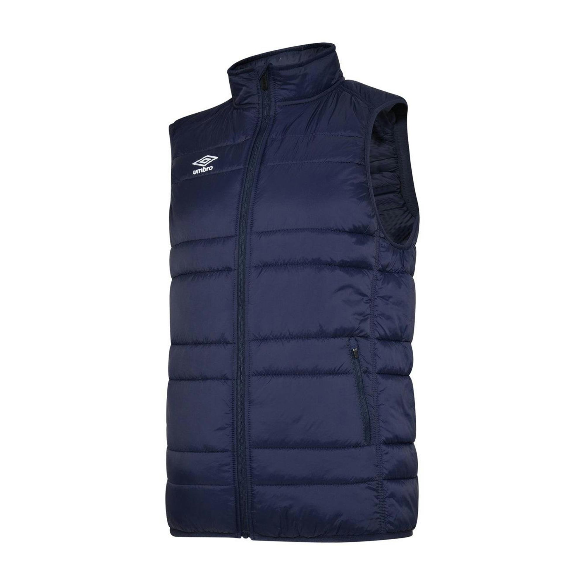 Umbro Men's Dark/White Club Essential Gilet - Navy/ - M - Navy/ - 100% Nylon