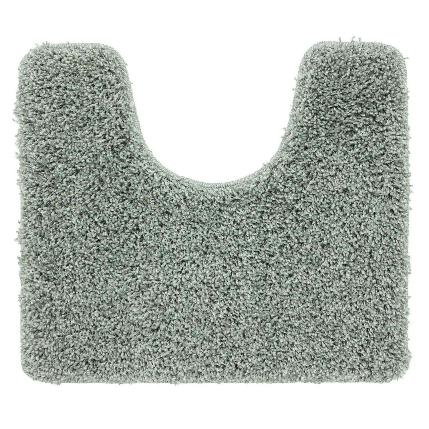 The Rugs Green Buddy Shaggy Washable Bathmat - 50X45 Cm
