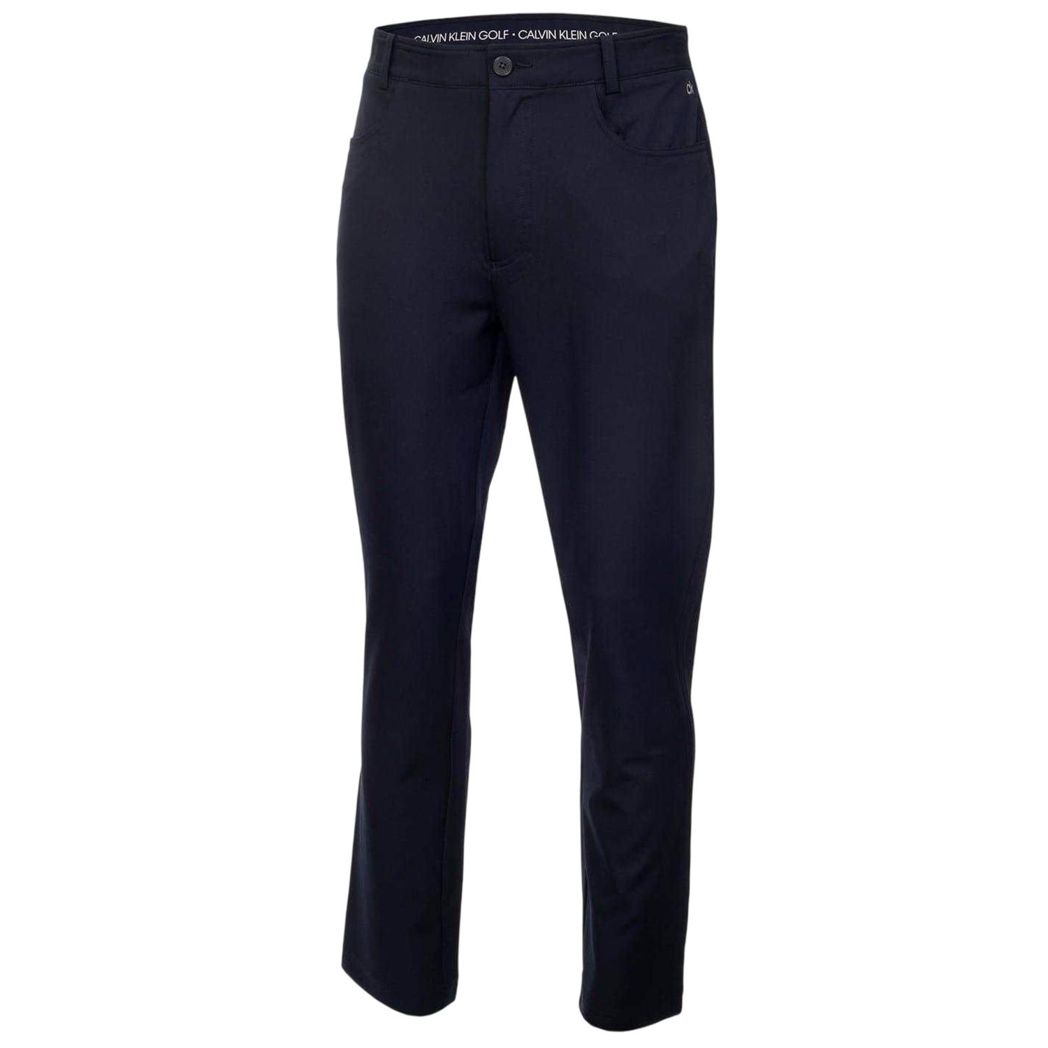 Calvin Klein Men's Clinton Trousers - Navy - 38R - Navy - 100% Polyester